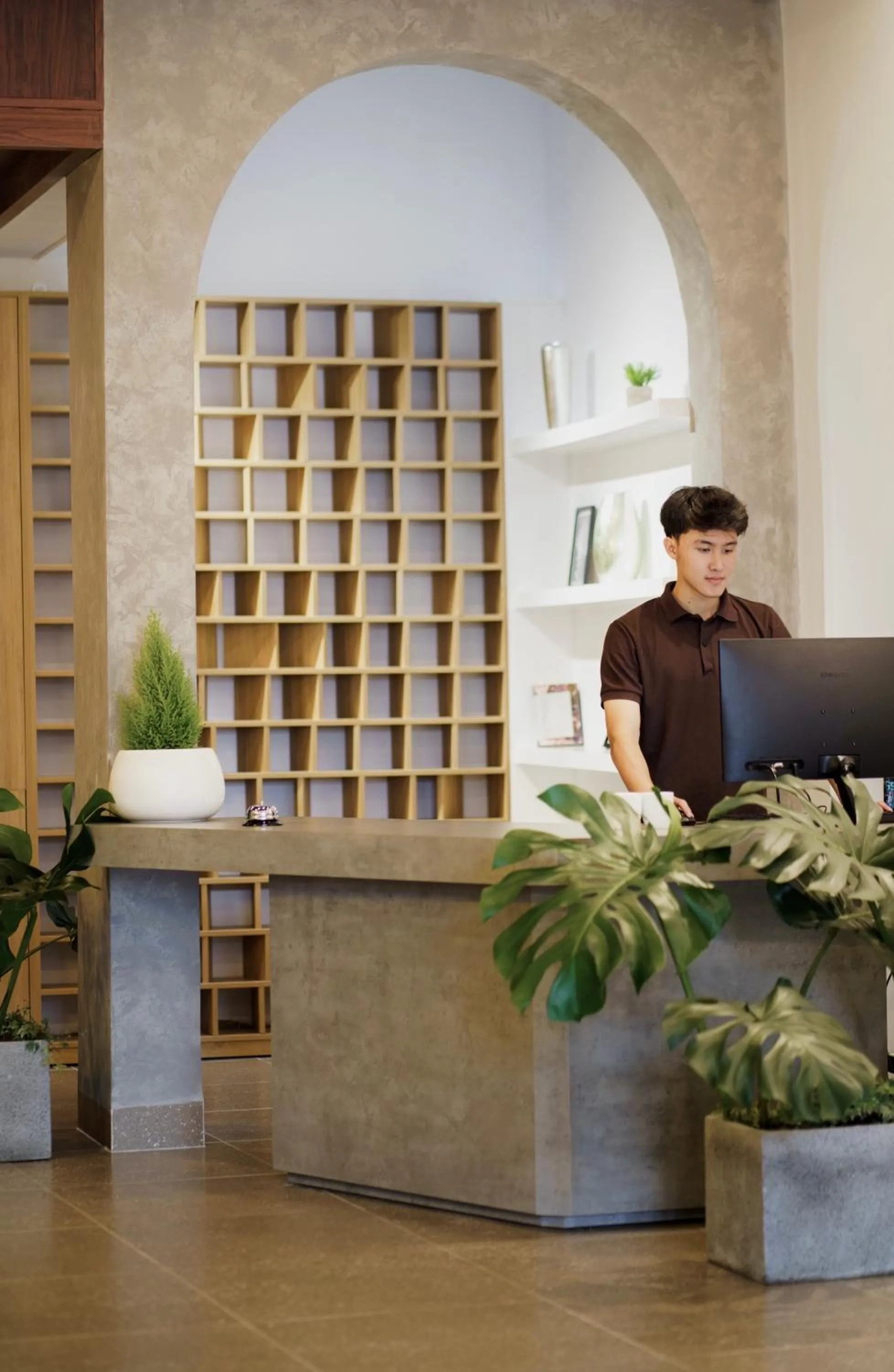 Lobby or reception in LATA Hotel & Apartments