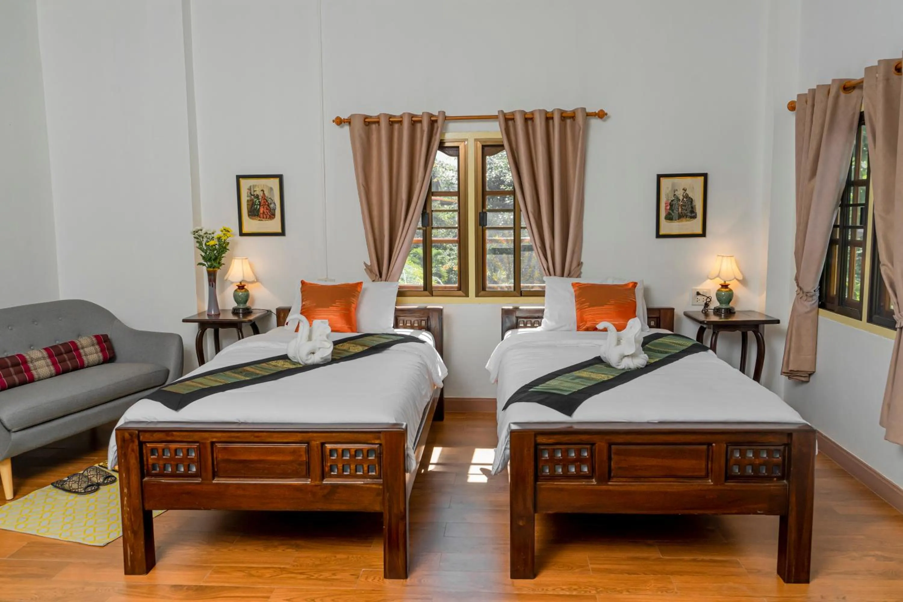 Bed in Baan innto resort