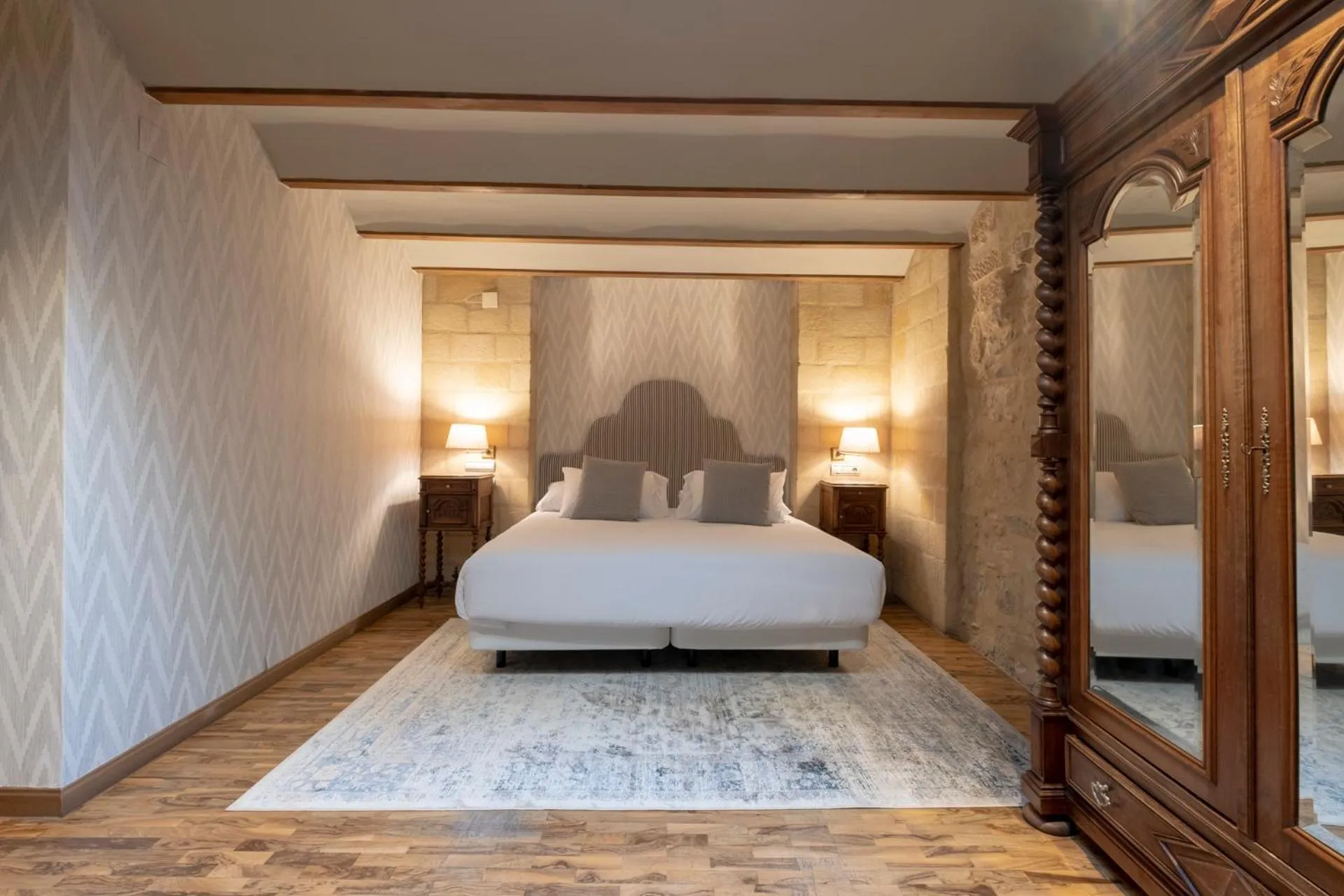 Bed in Hotel Cetina Palacio de los Salcedo