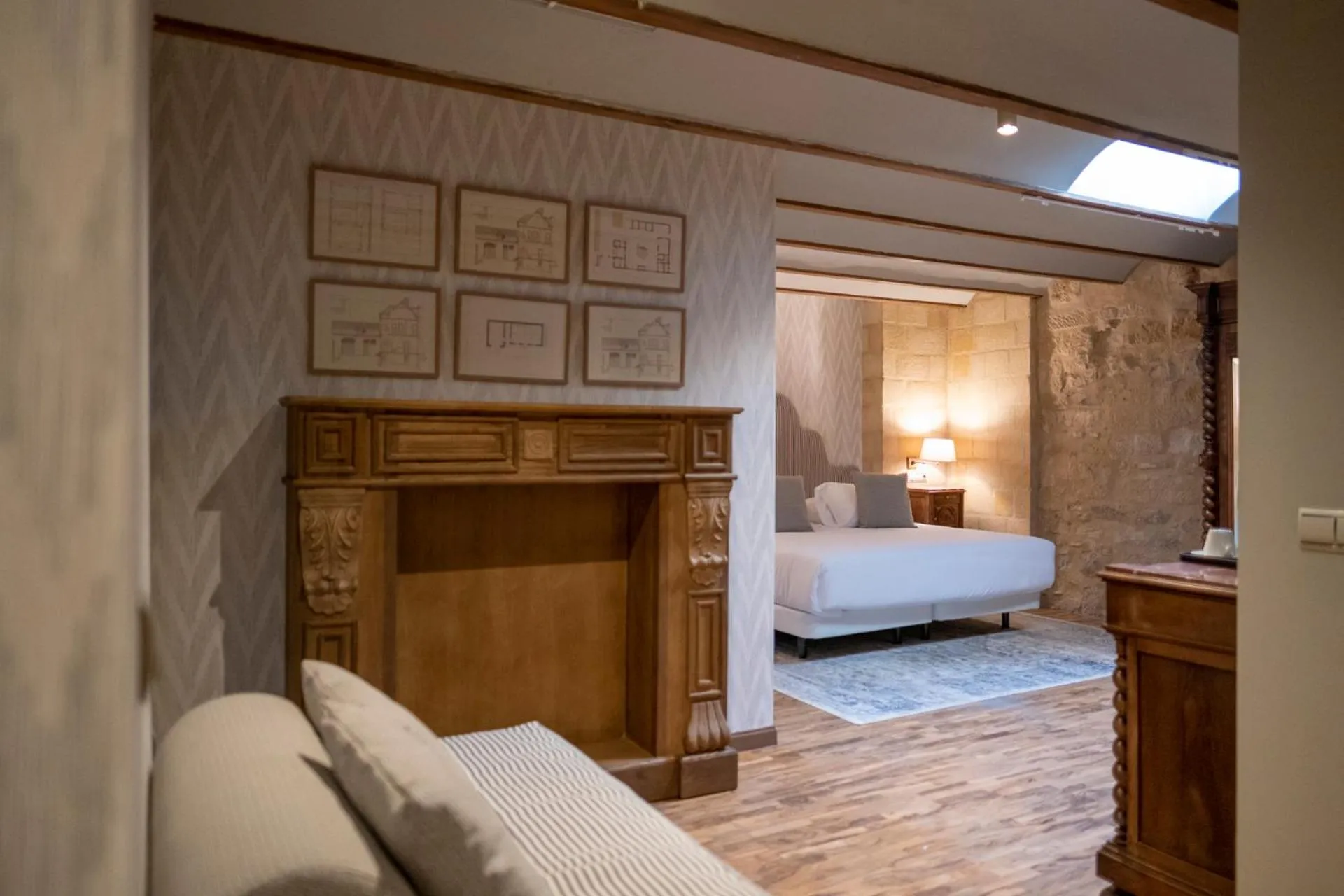 Bed in Hotel Cetina Palacio de los Salcedo