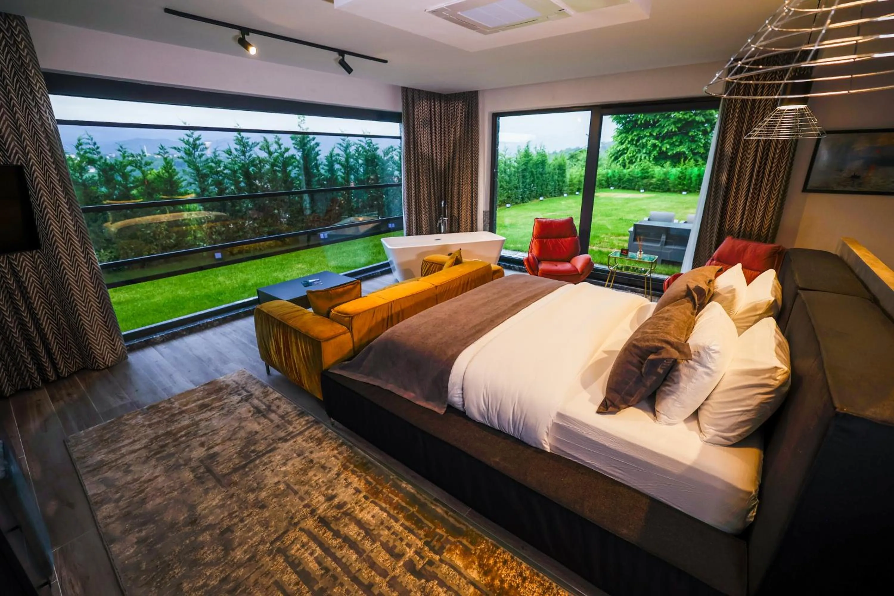 Garden view, Bed in Çathan Art Hotel