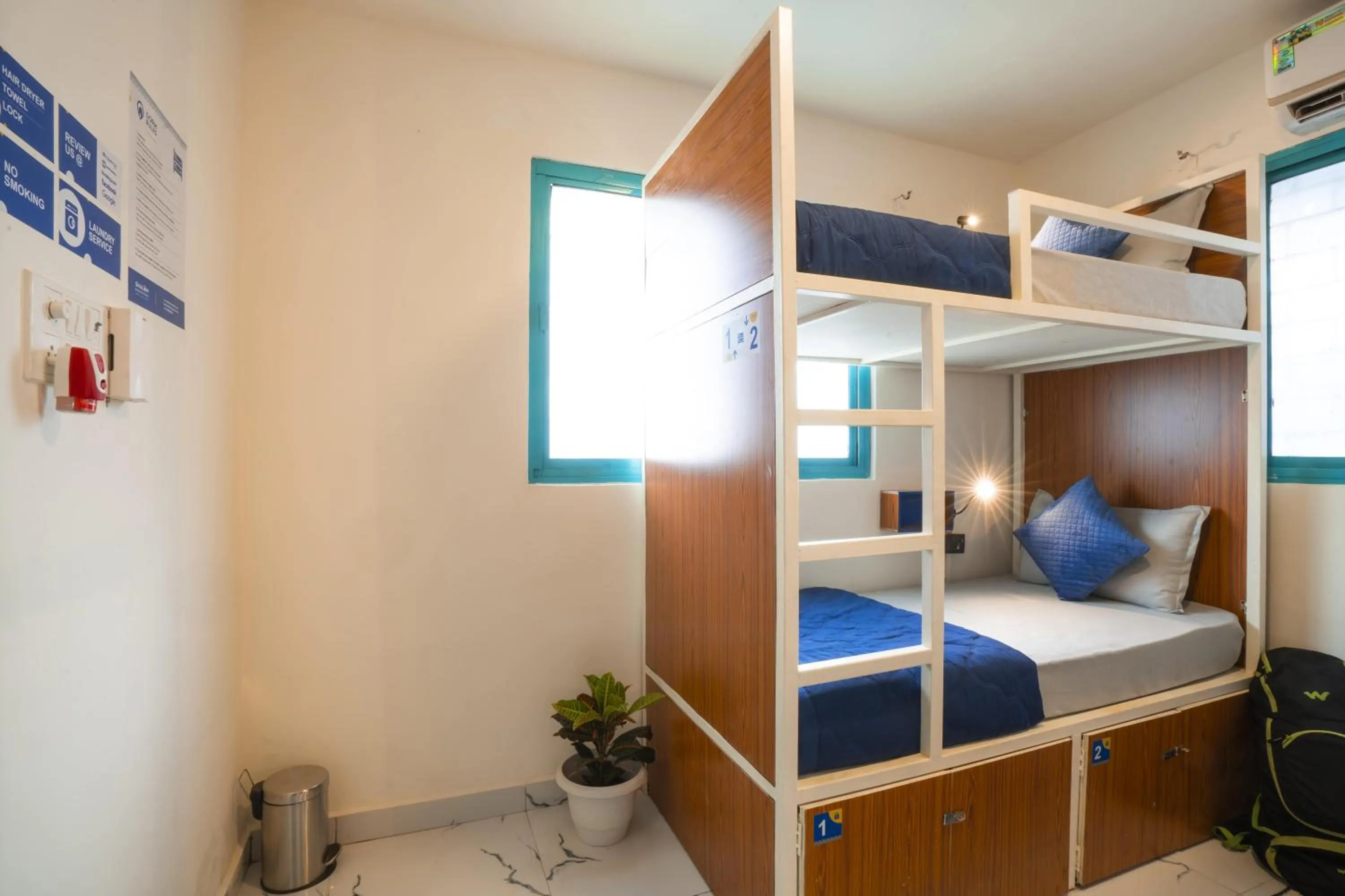 bunk bed, Bed in Shalom Backpackers Anjuna Goa