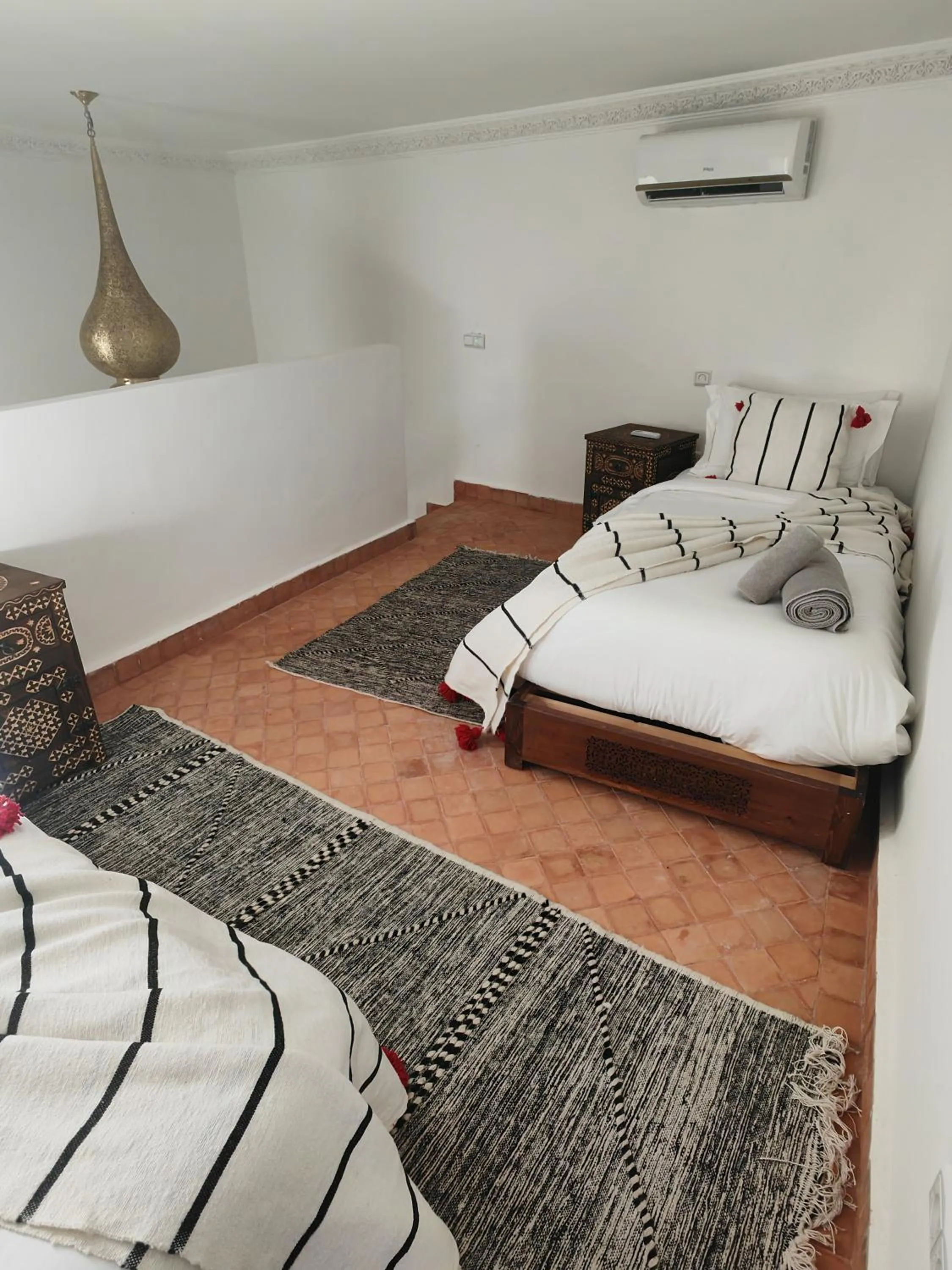 Bed in Riad Villa Berna under Swiss Management