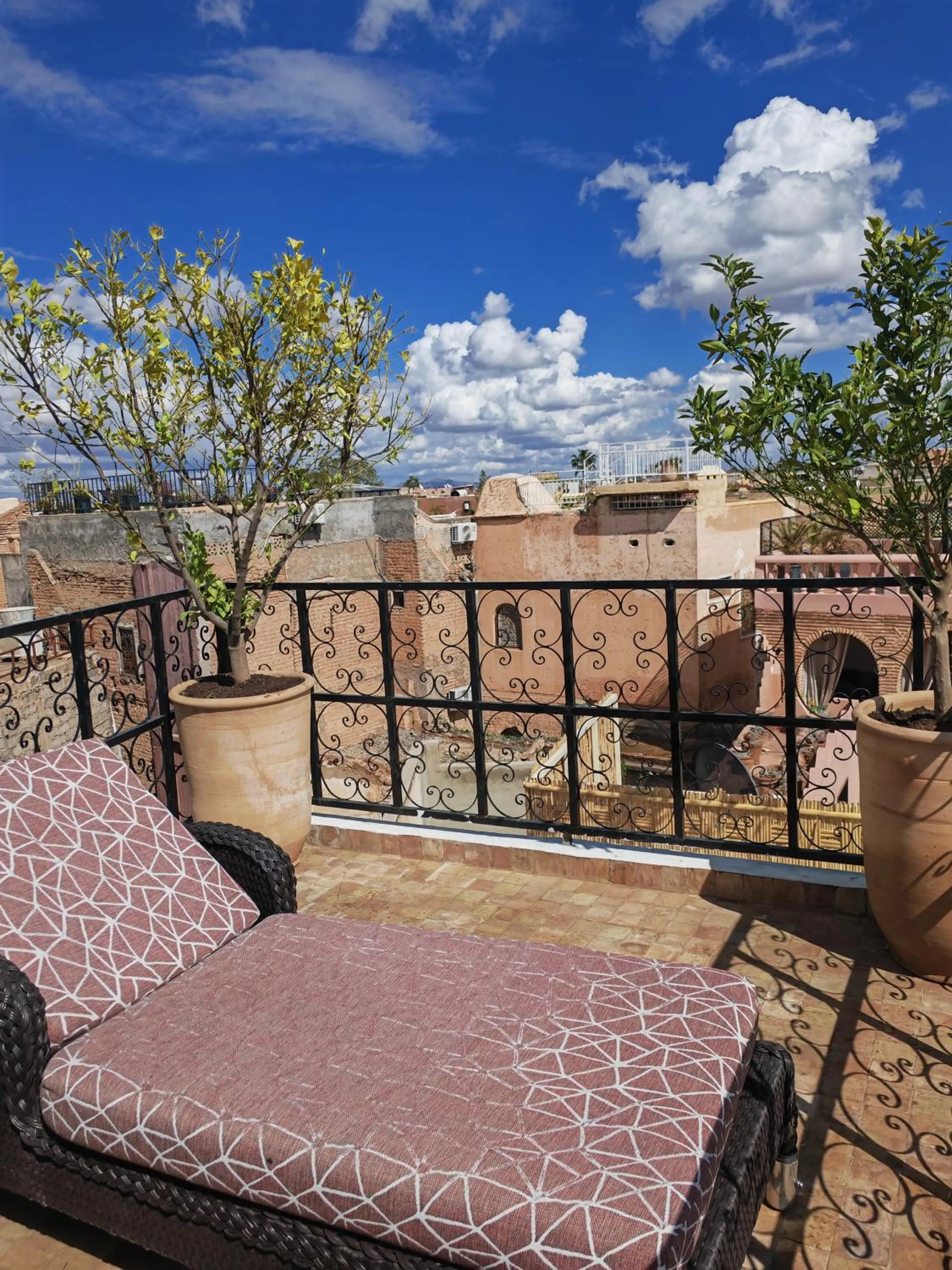 Balcony/Terrace in Riad Villa Berna under Swiss Management