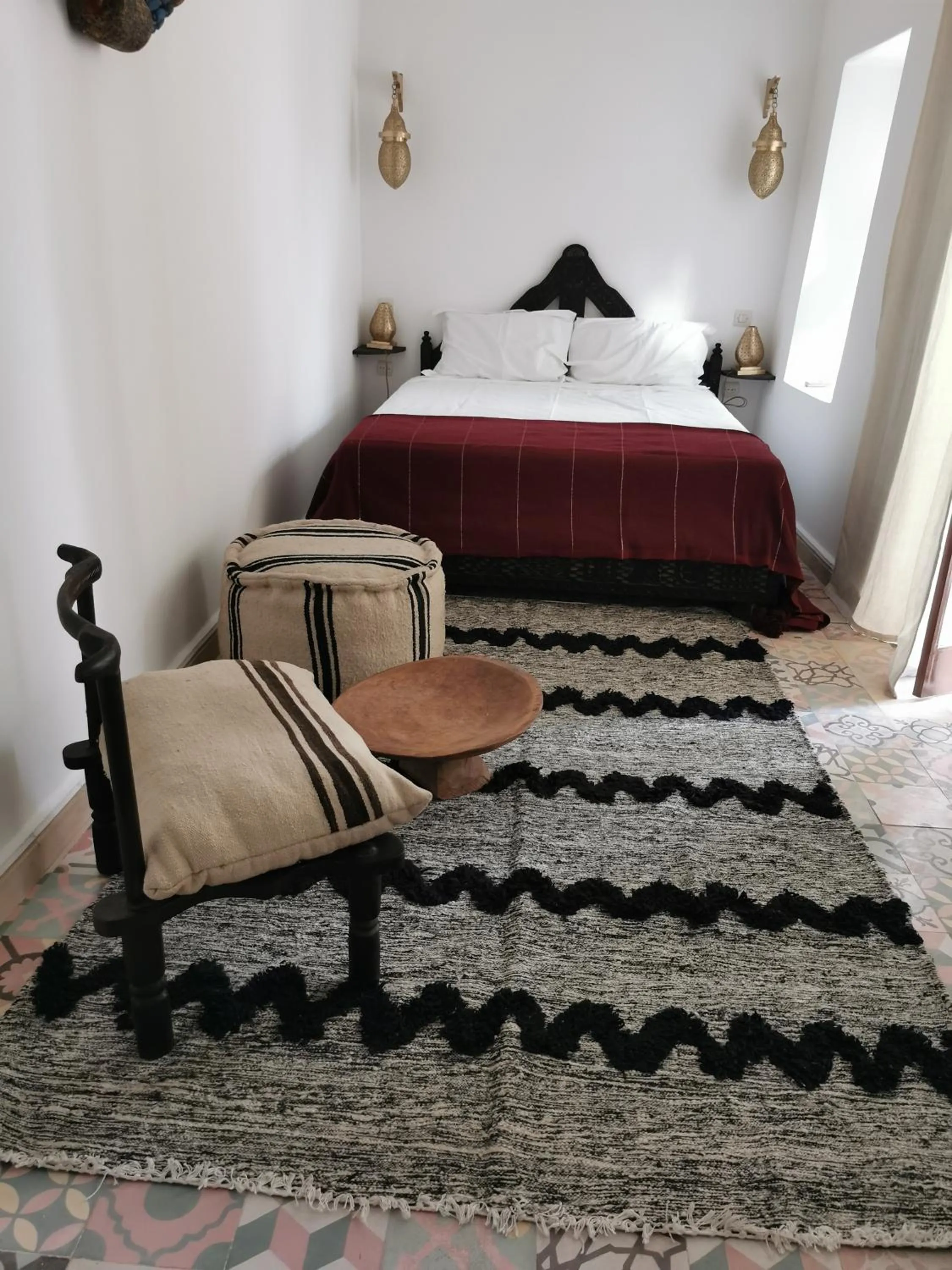 Bed in Riad Villa Berna under Swiss Management