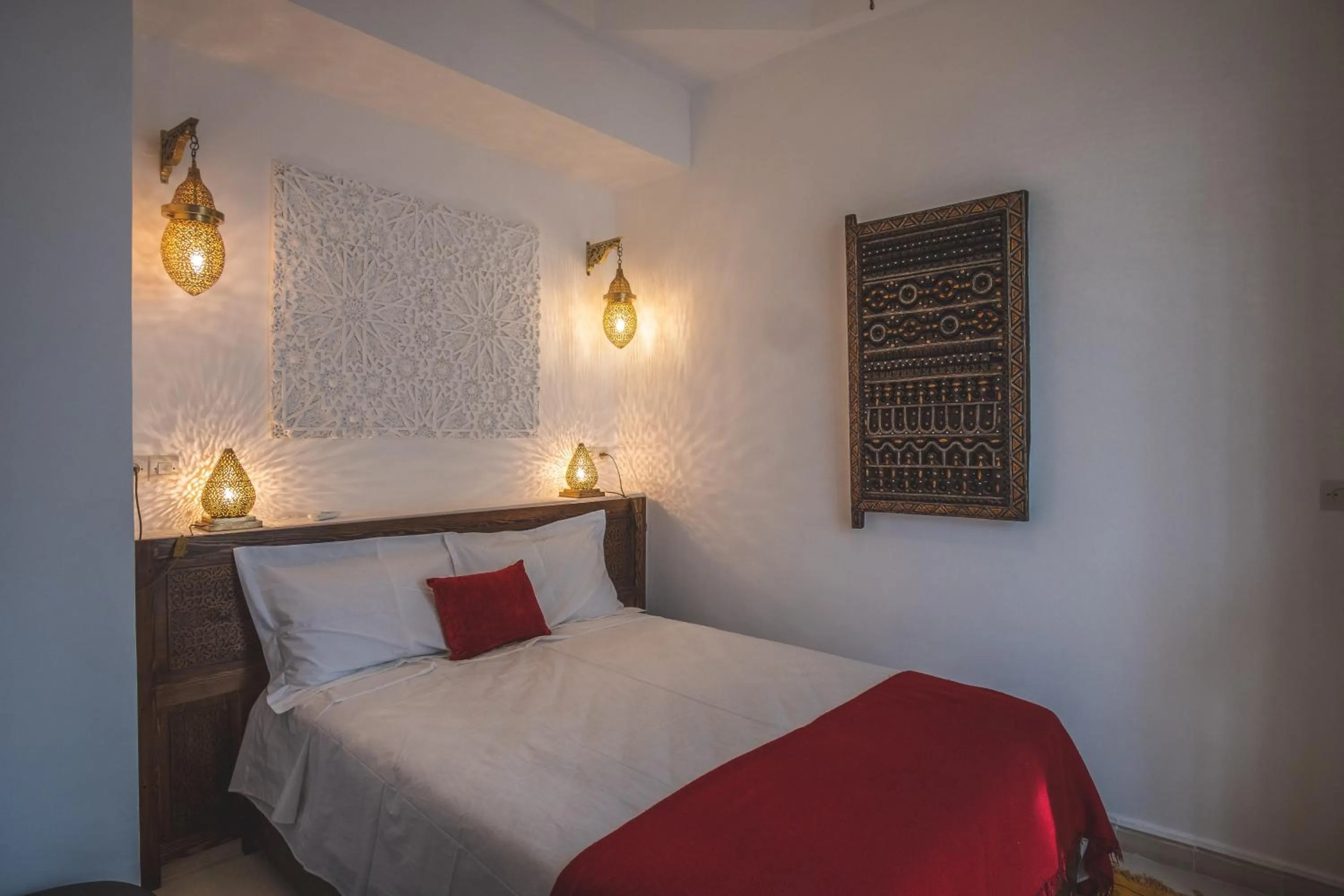 Bed in Riad Villa Berna under Swiss Management