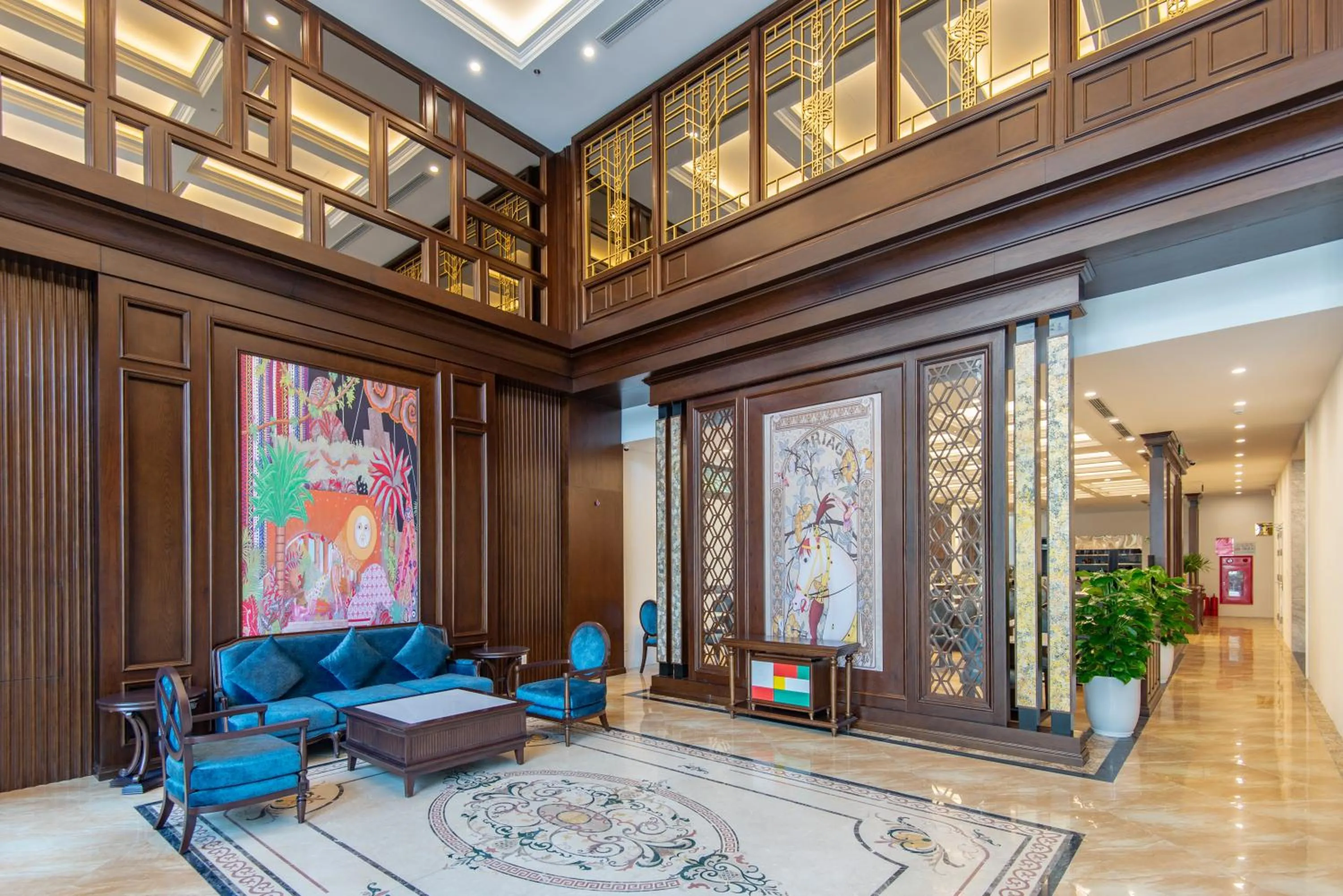 Living room in Reyna Luxury Hotel