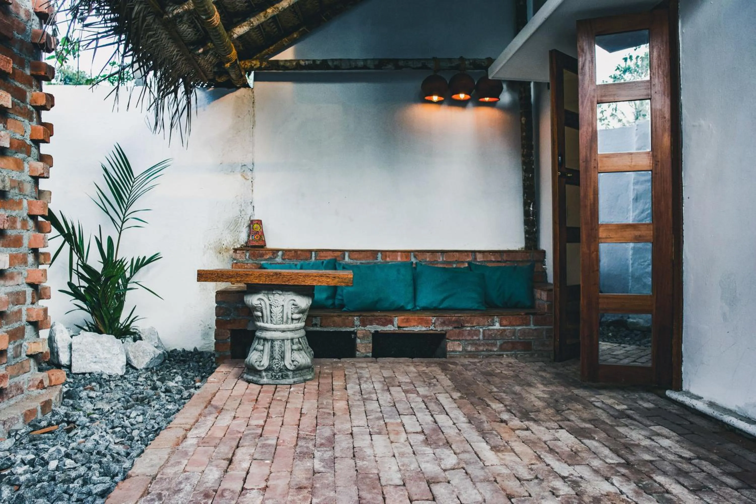 Patio in Boho's Hotel