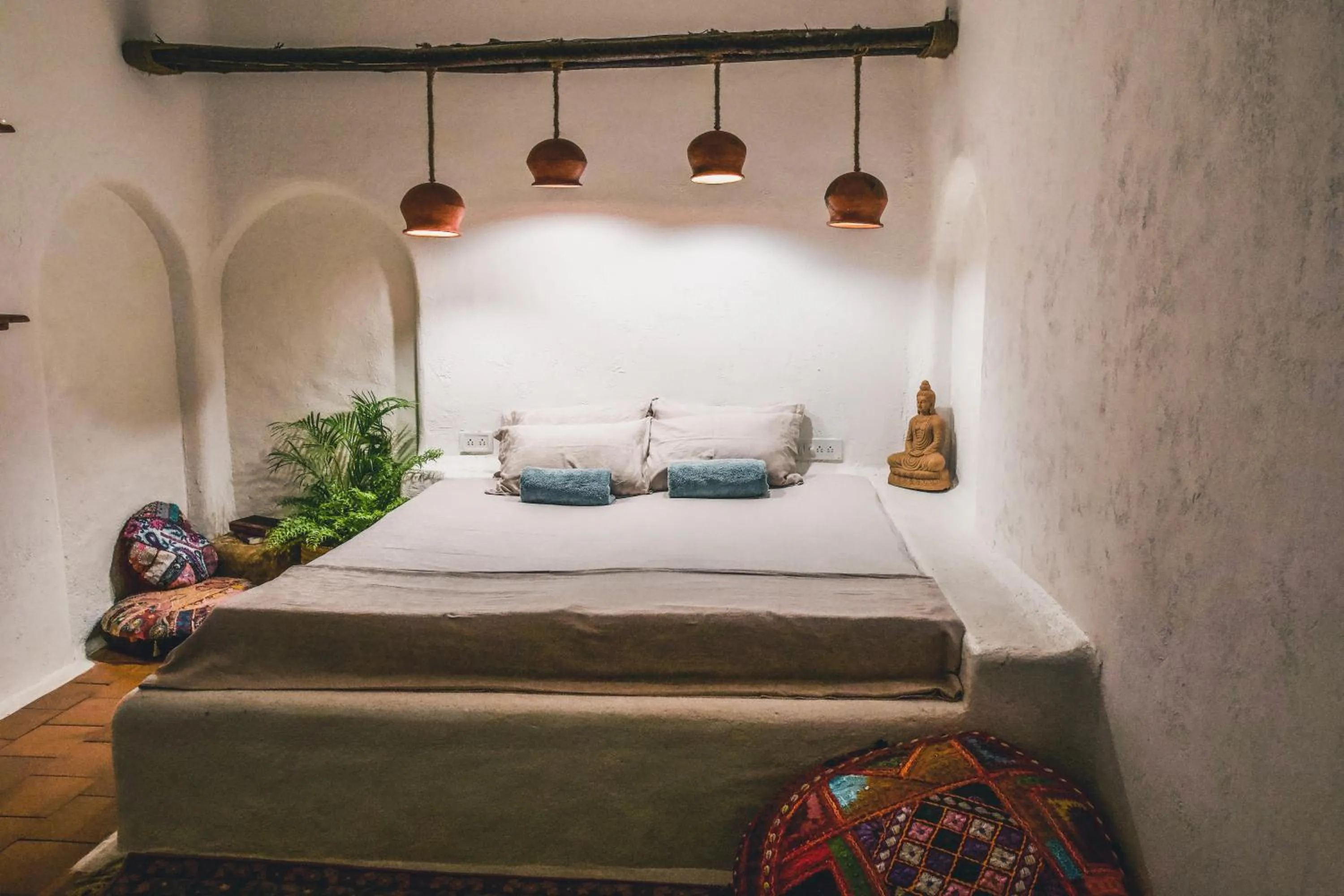 Bed in Boho's Hotel