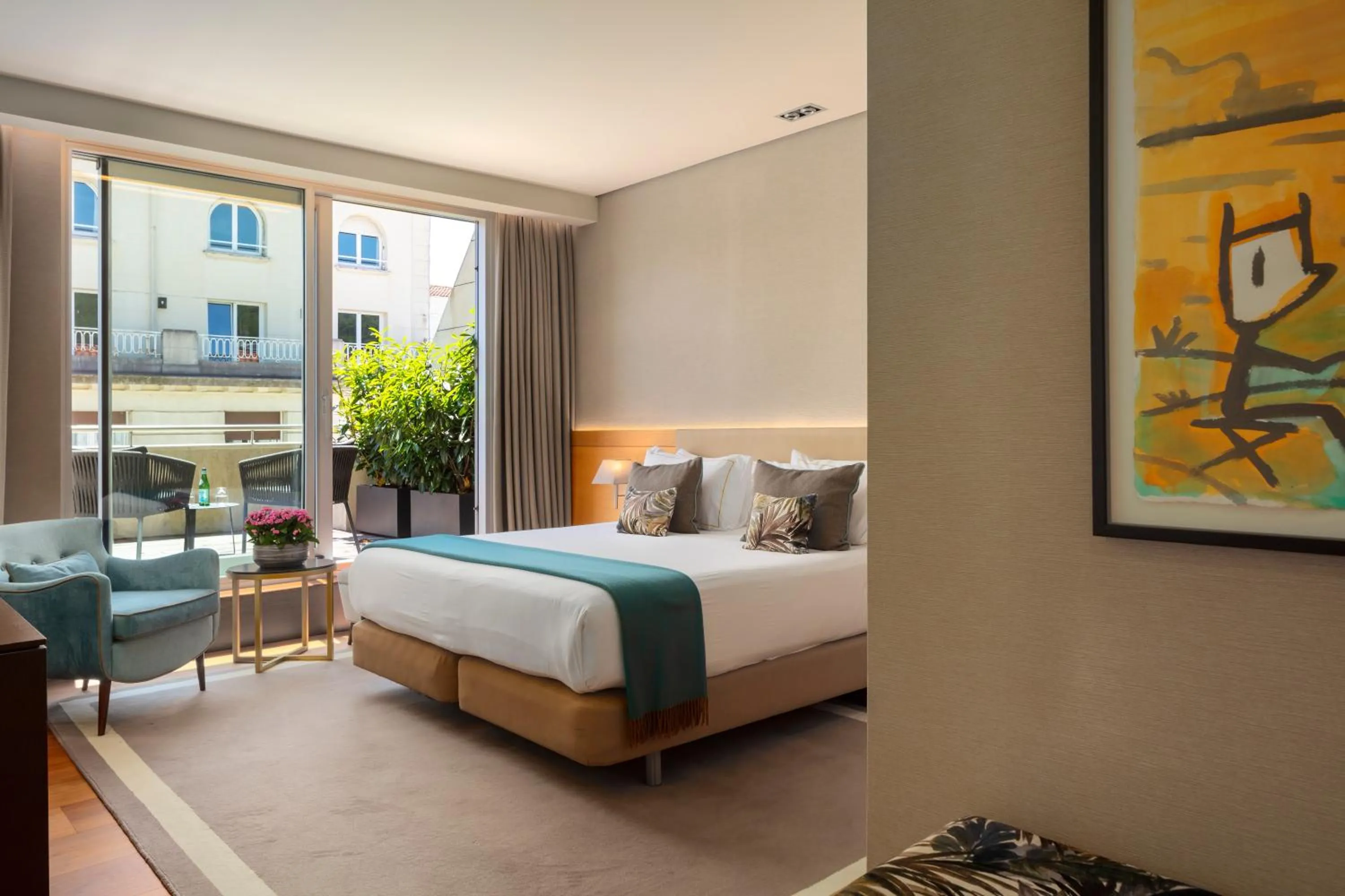 Bed in The Artist Grand Hotel of Art