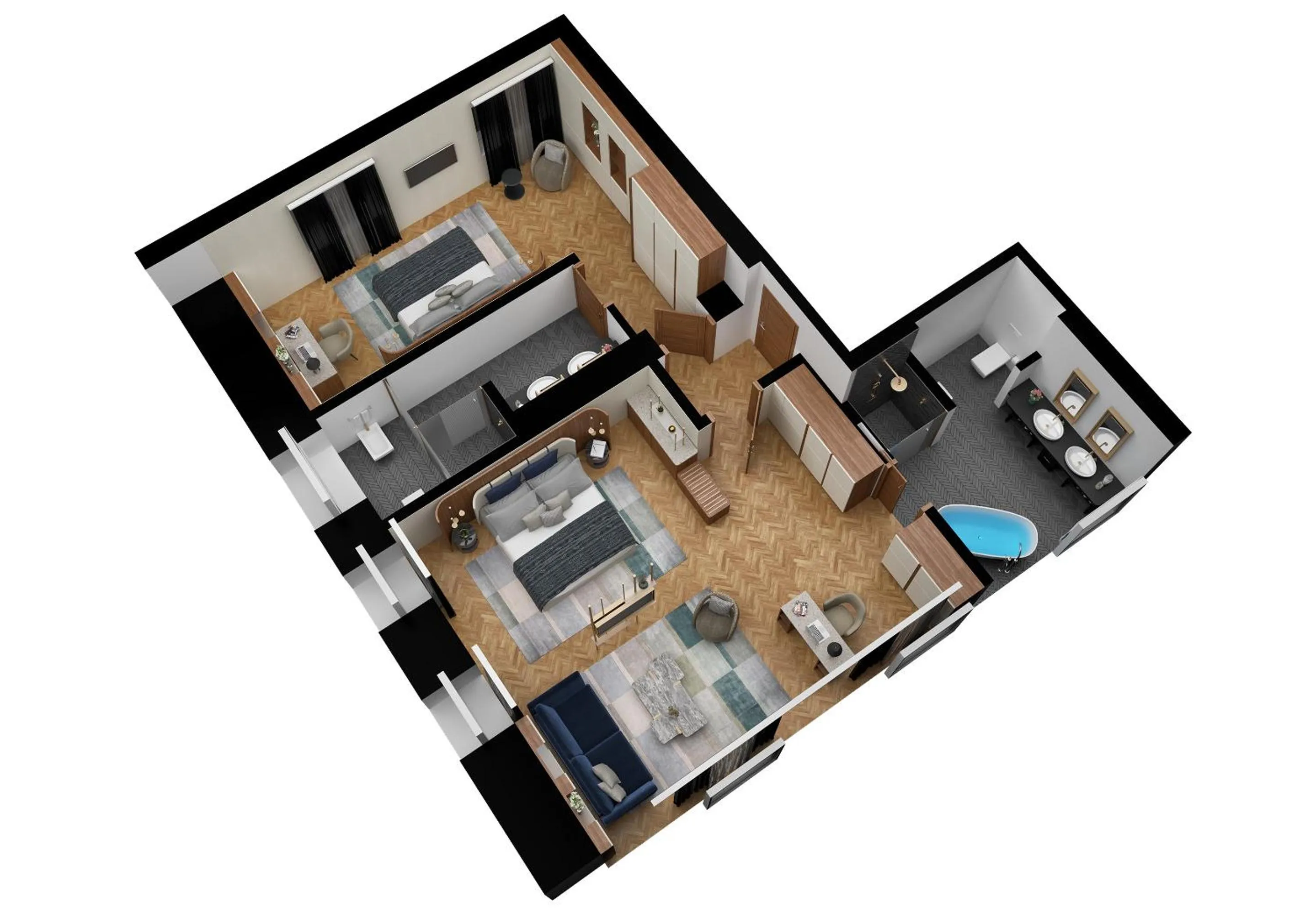 Floor plan in Casa Baglioni Milan - The Leading Hotels of the World