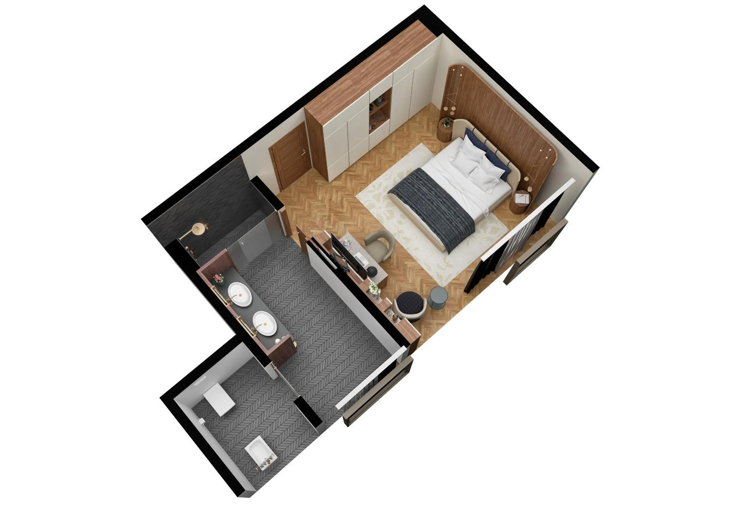 Floor plan in Casa Baglioni Milan - The Leading Hotels of the World