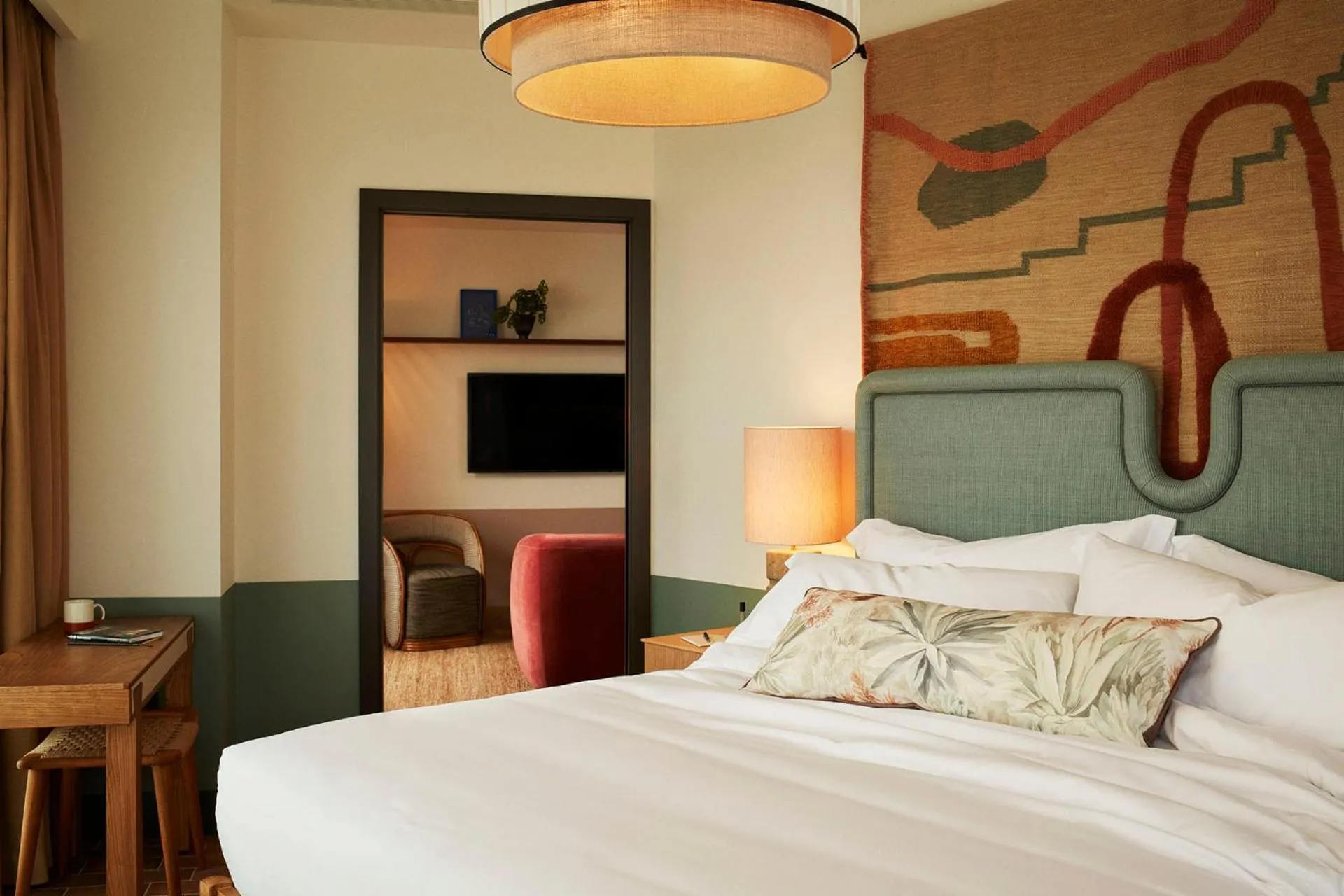 Bedroom, Bed in The Hoxton, Poblenou