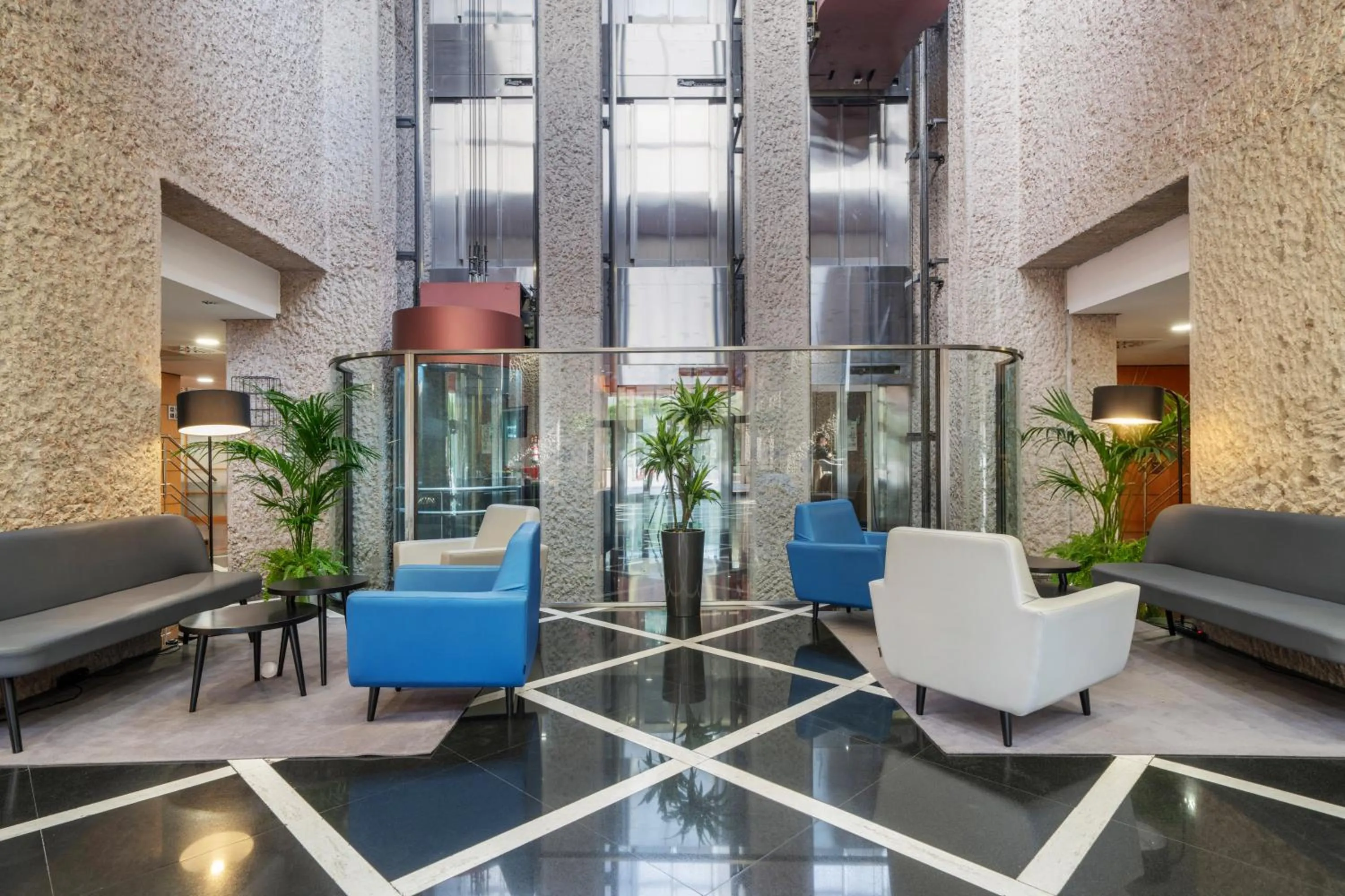 Lobby or reception in Eurostars Puerta Madrid