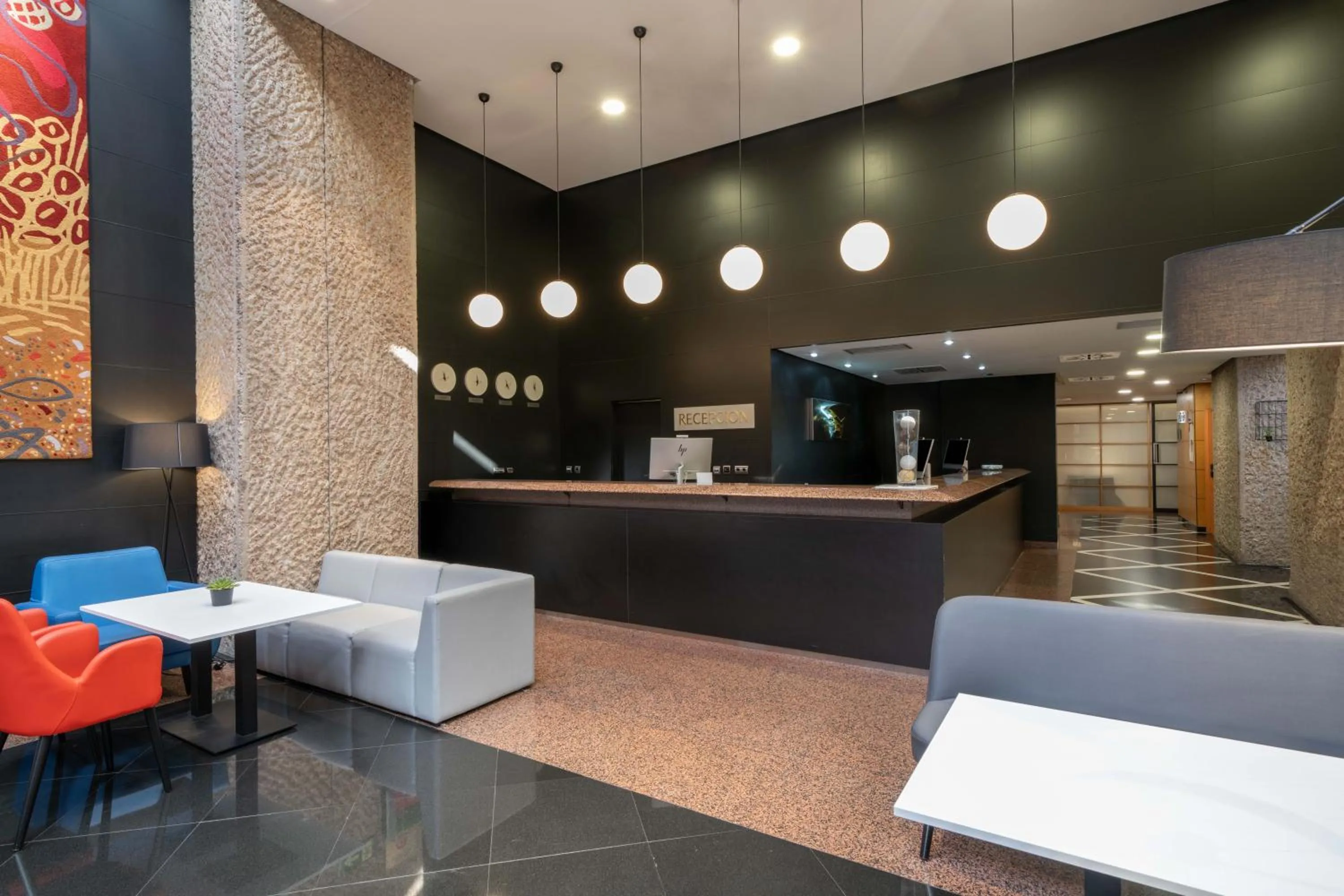 Lobby or reception in Eurostars Puerta Madrid