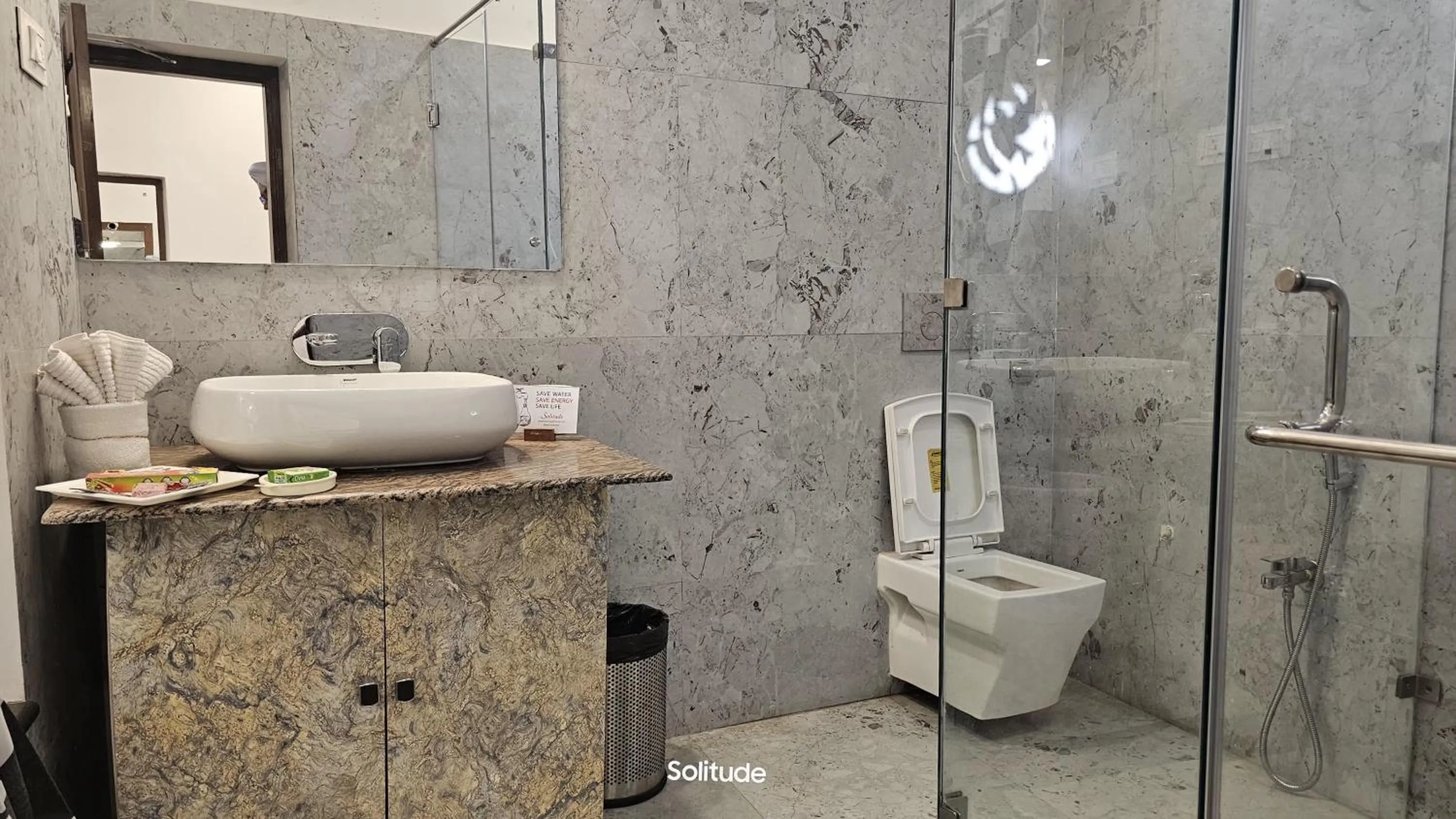 Shower in SOLITUDE, The Boutique Hotel- Premium & Corporate Friendly