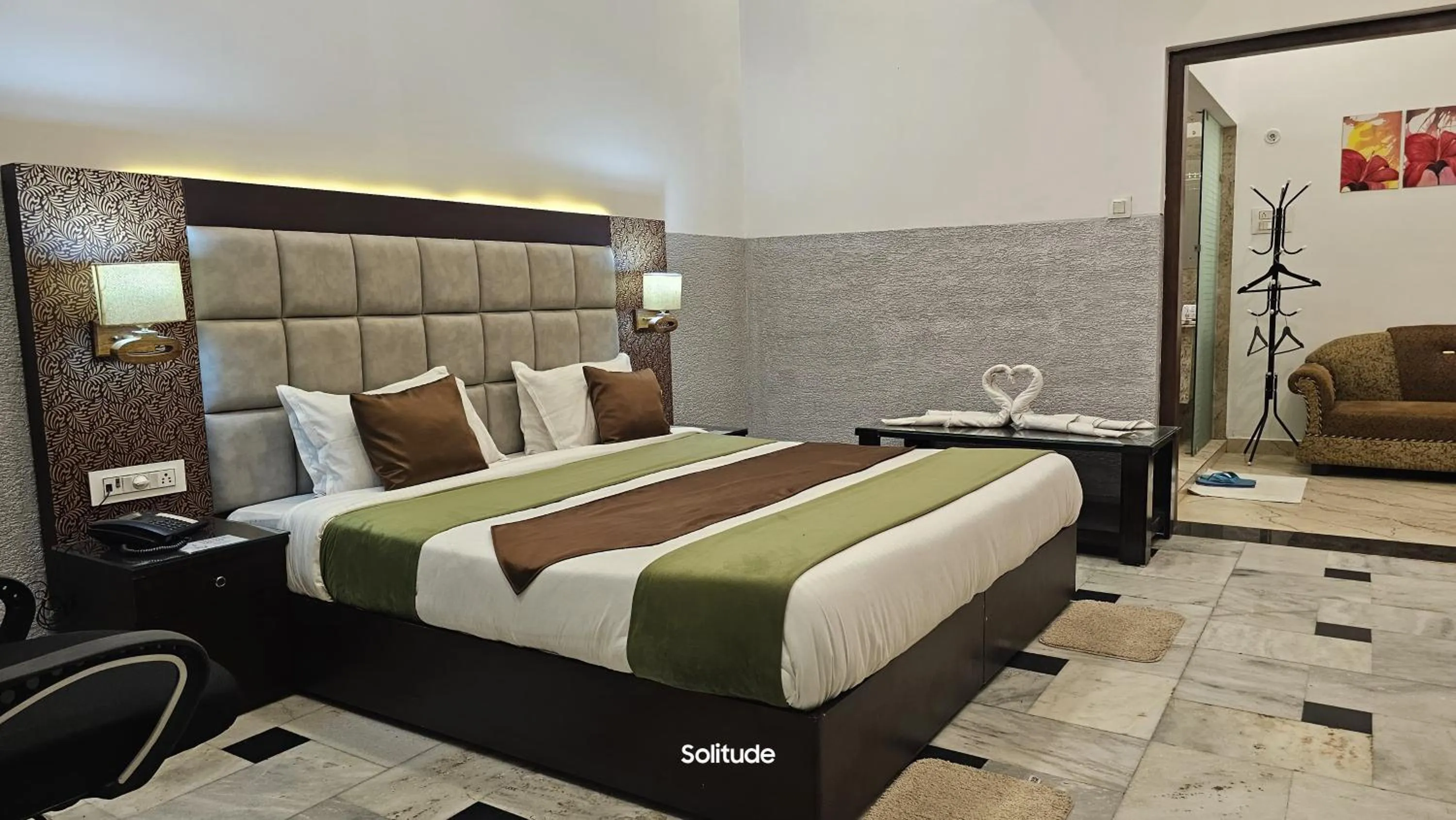 Bed in SOLITUDE, The Boutique Hotel- Premium & Corporate Friendly