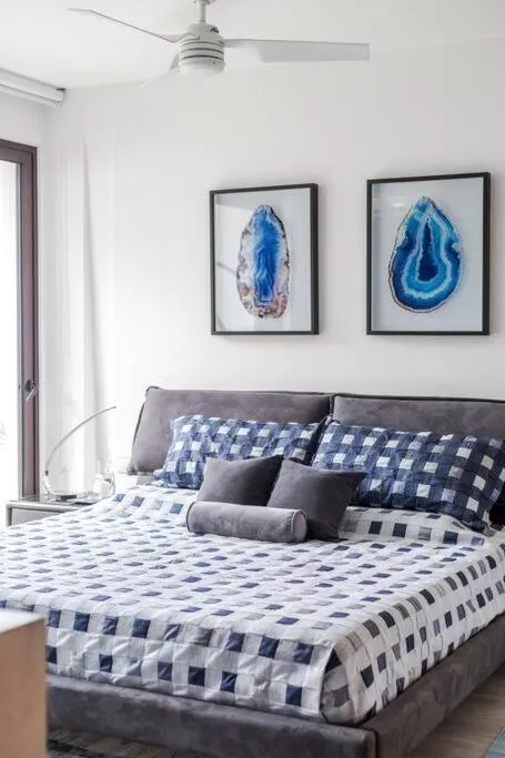 Bed in Neem 21 NILAY, Elegant Apartment 10 min from the Beach