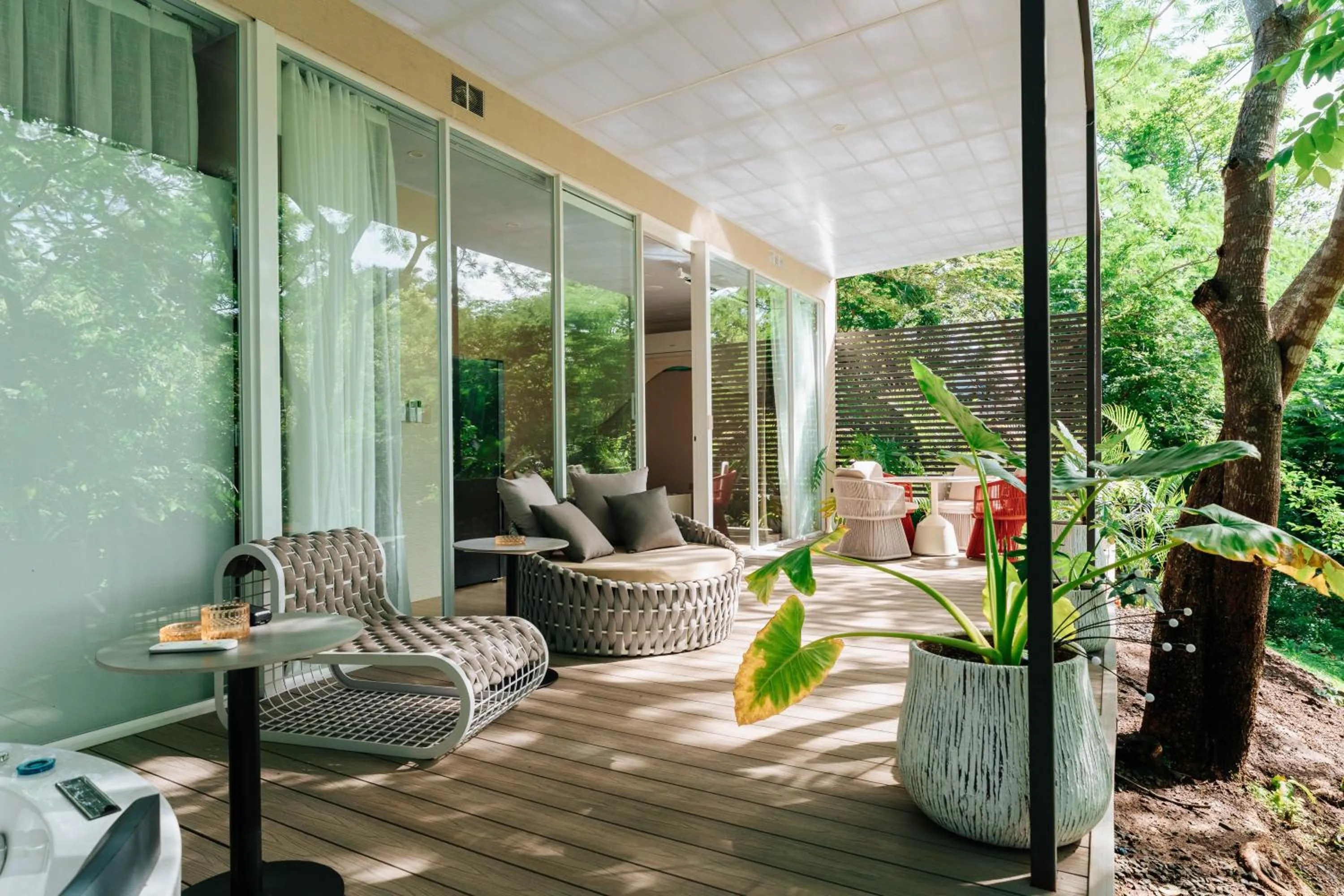 Patio in Alaya Yoga & Surf & Retreat