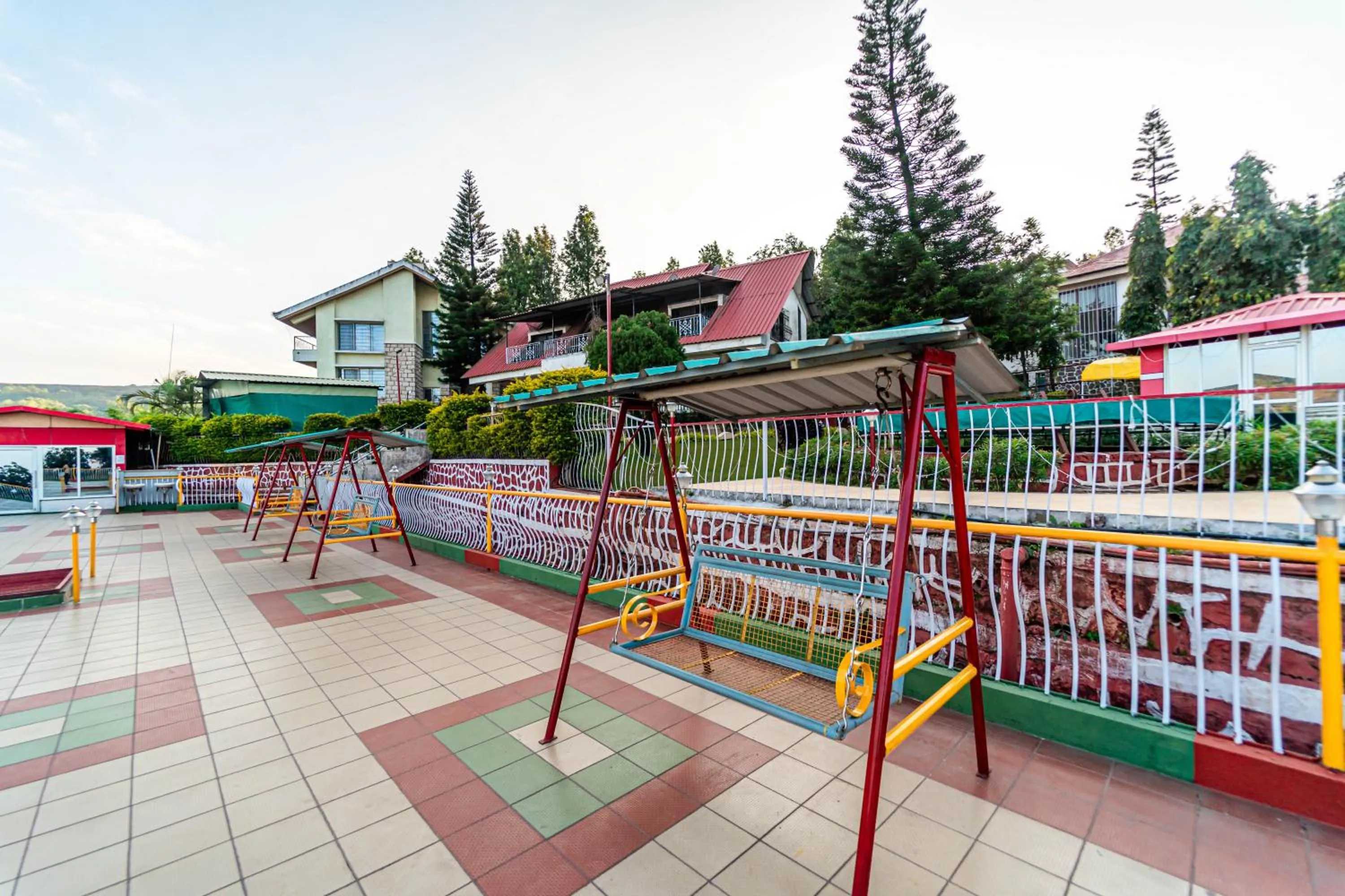 Children play ground in Treebo Raval Resort with Valley View