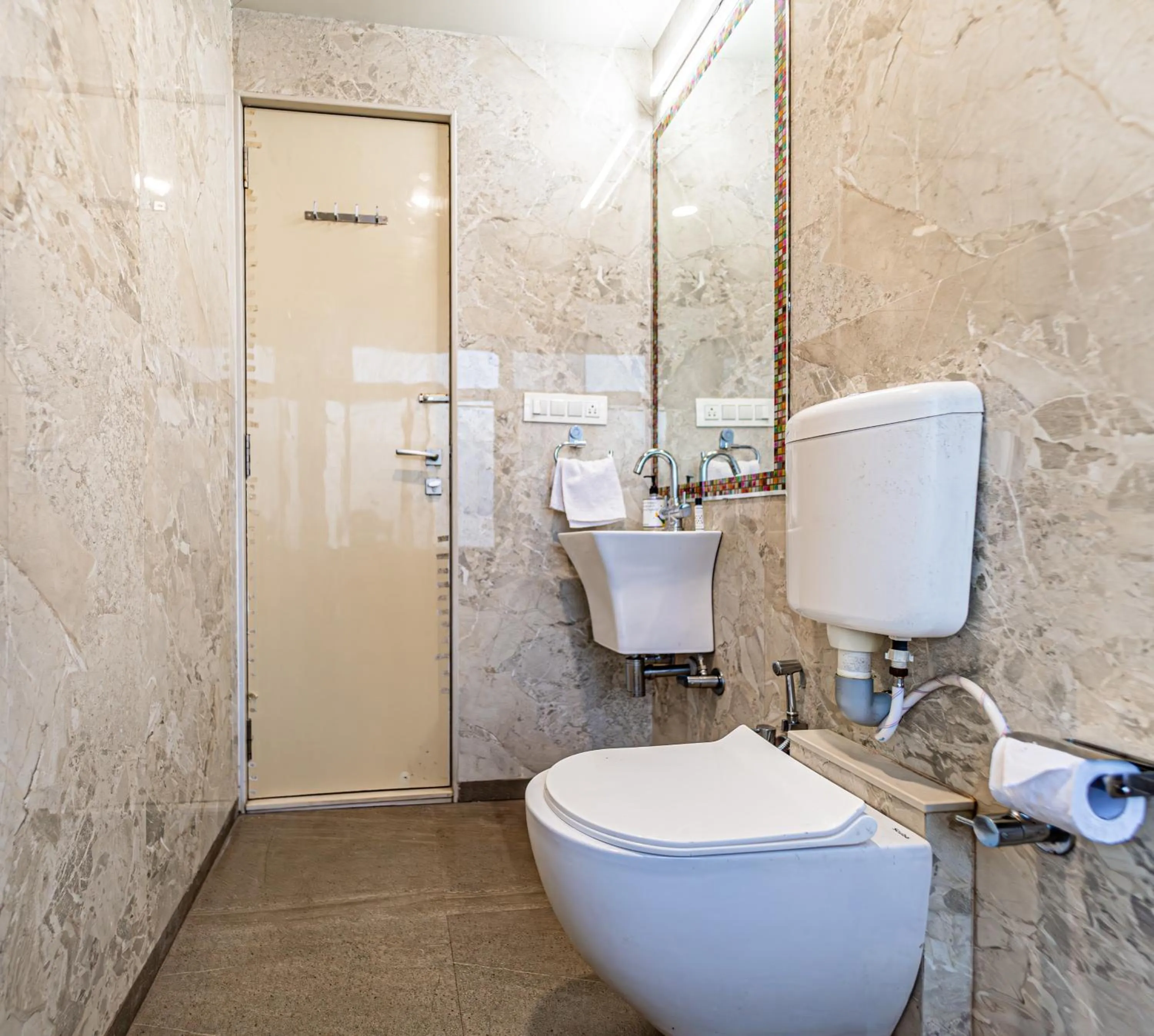 Toilet in Treebo Raval Resort with Valley View