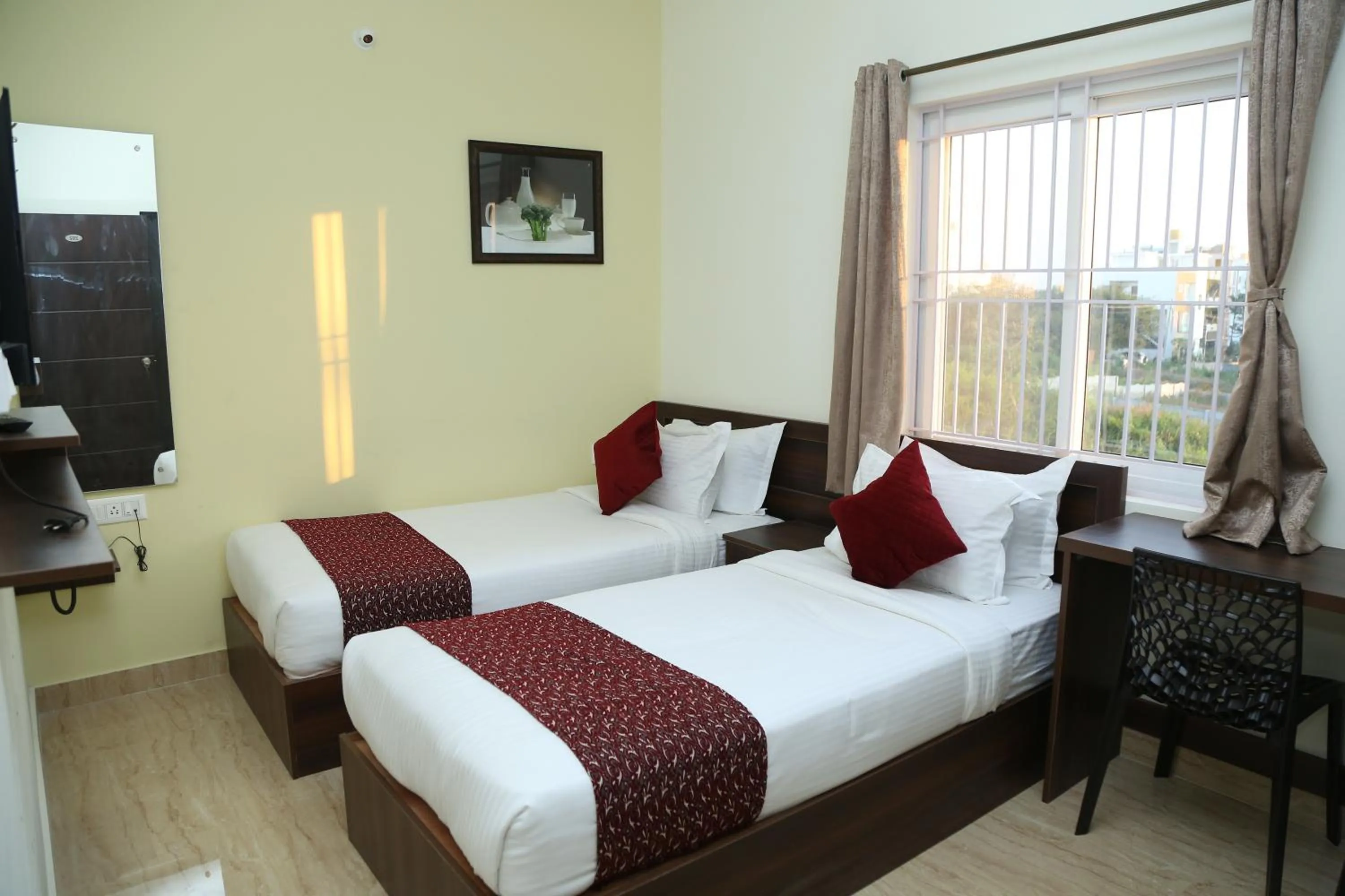 Bed in Hotel Bangalore Airport Inn, Near kempegowda Airport, Airport Pickup & Drop Available 24X7