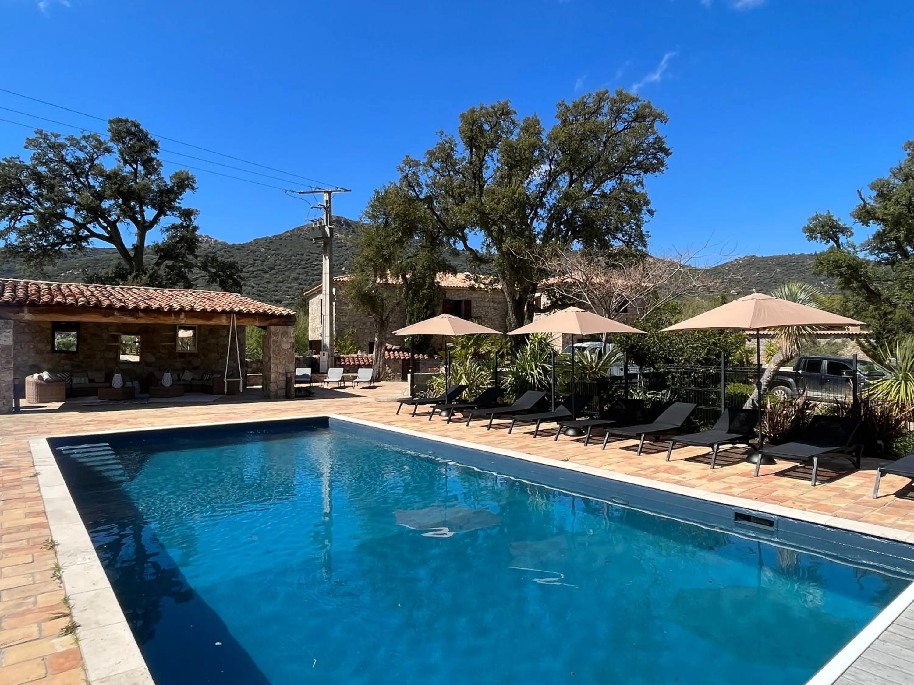 Swimming pool in Domaine du Reginu