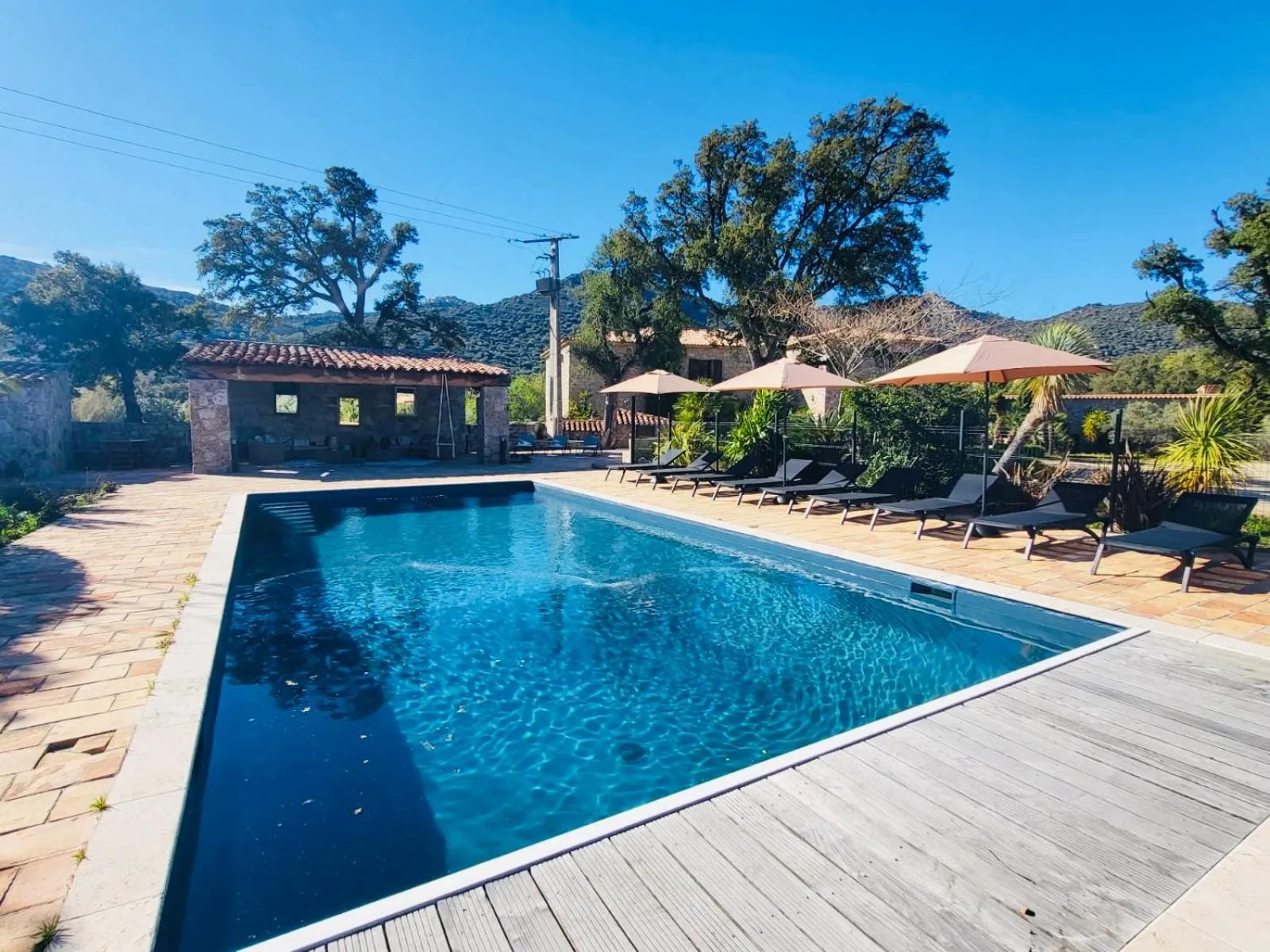 Swimming pool in Domaine du Reginu