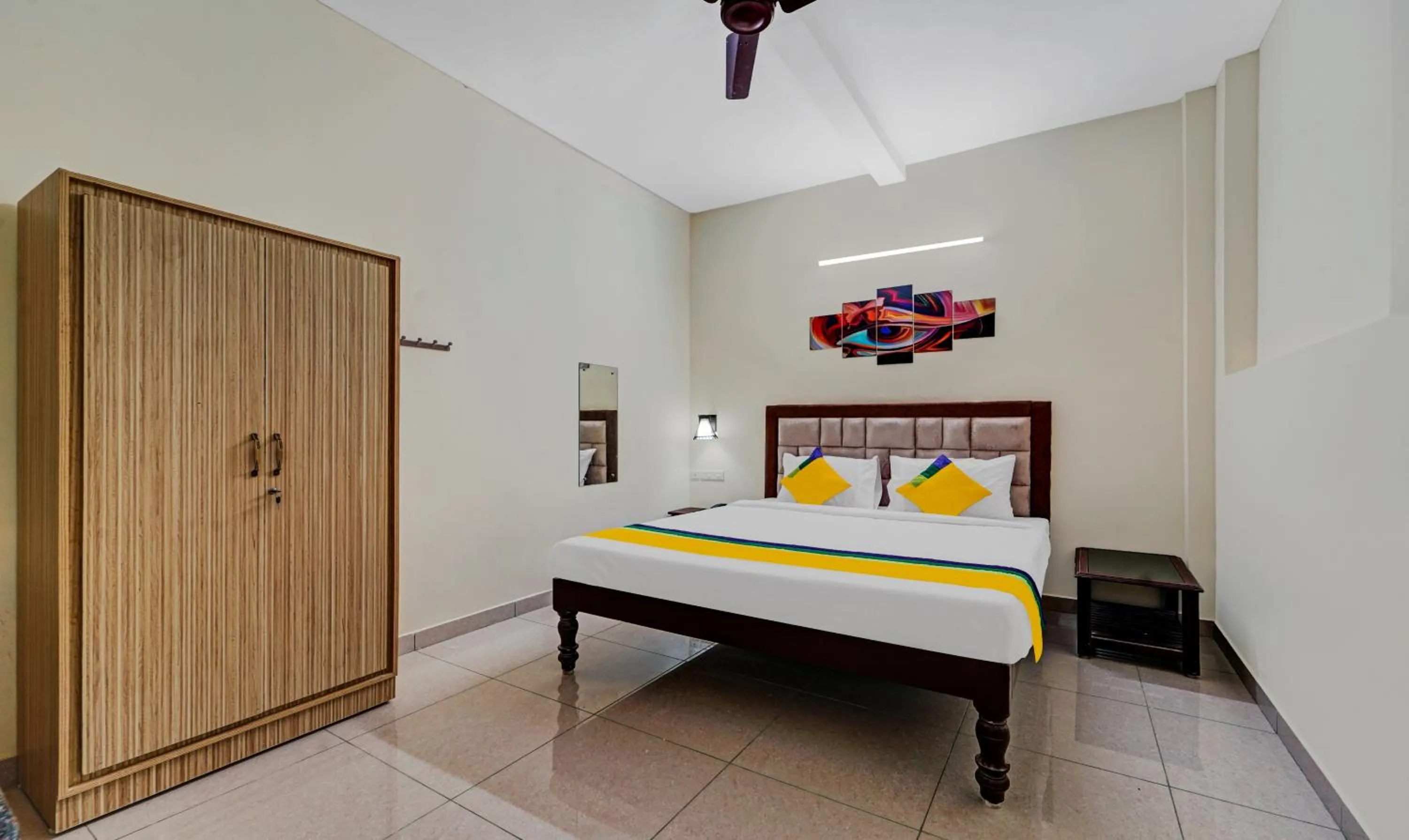 Bedroom, Bed in Itsy Hotels Green Villaa, 2 Km From Pondicherry Railway Station