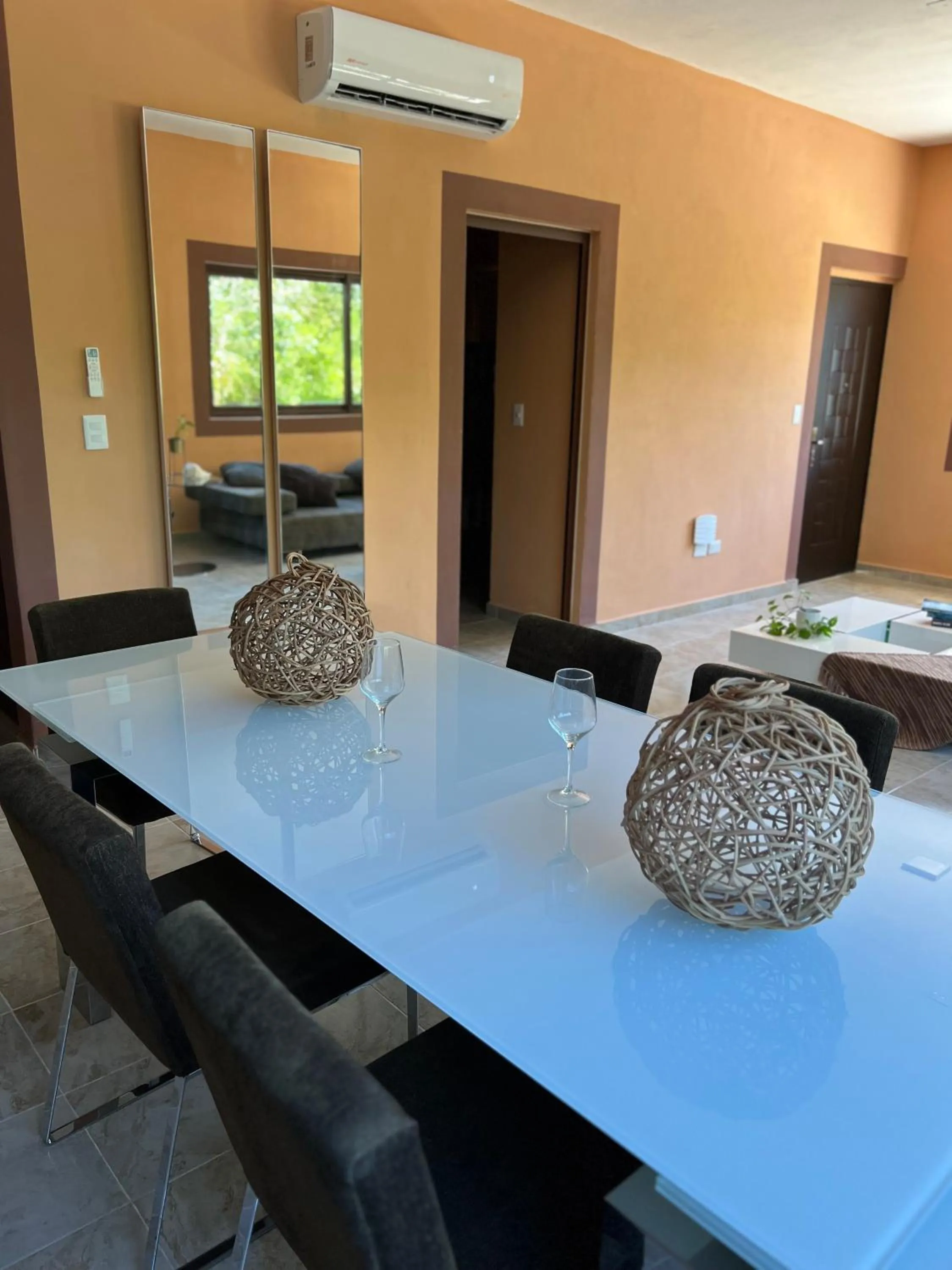 Dining area in Bliss Apartments Holbox