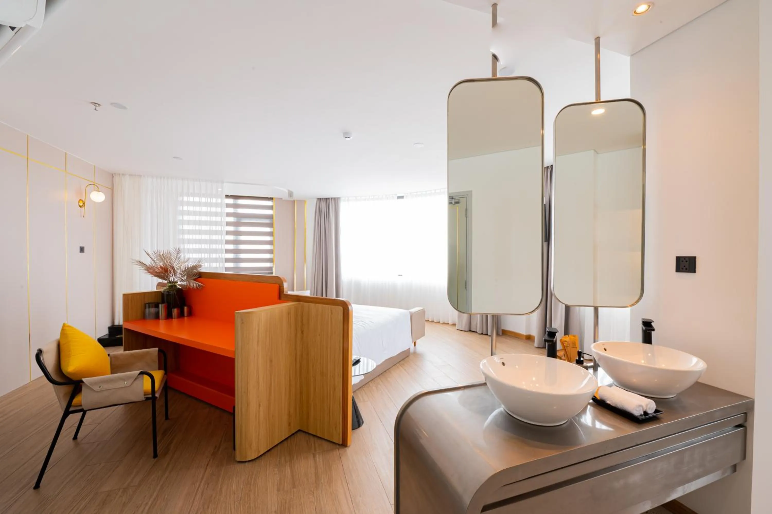 Bed in PĀMA Boutique Hotel & Bistro