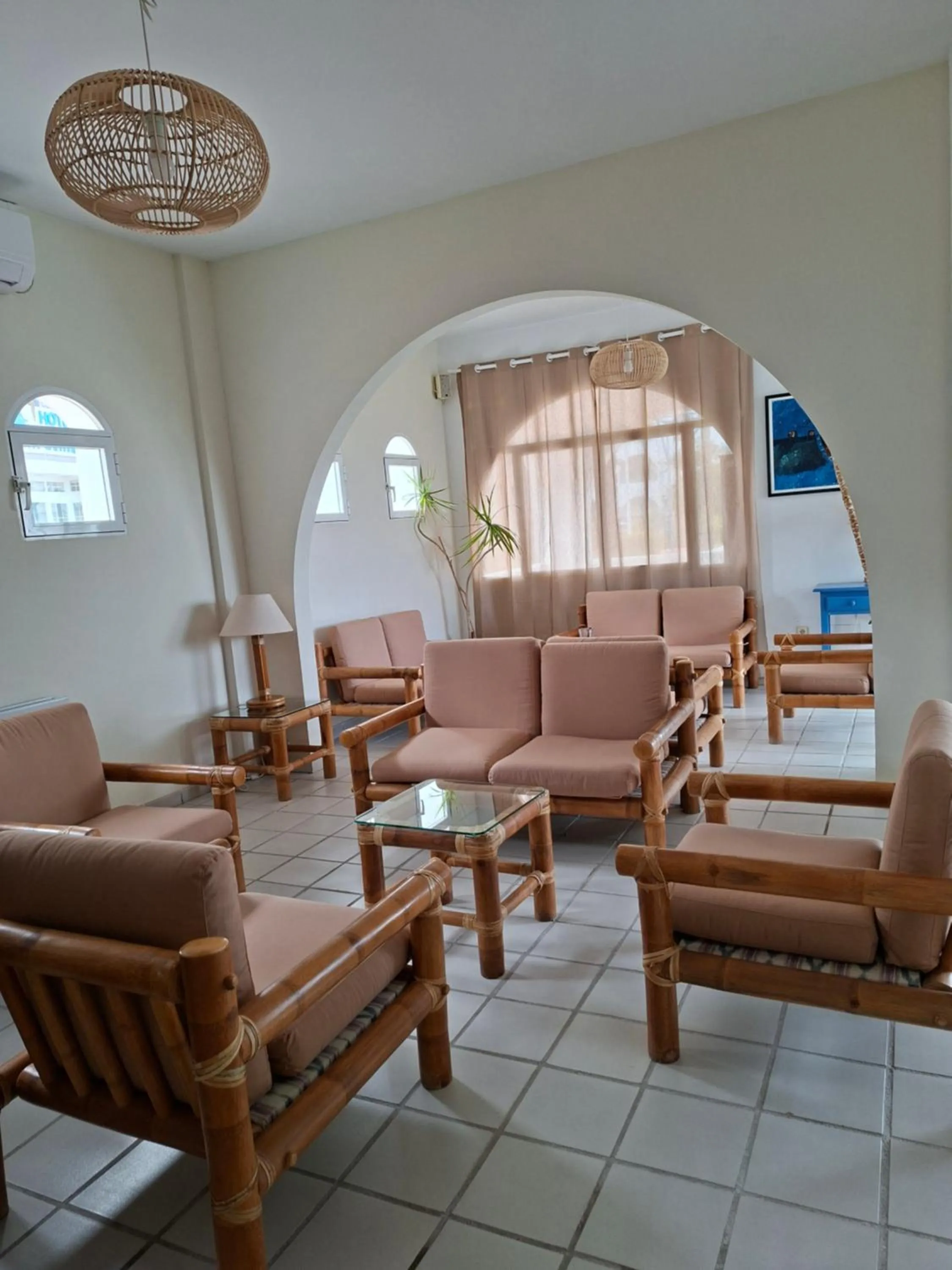Living room in Hotel Virgen del Mar