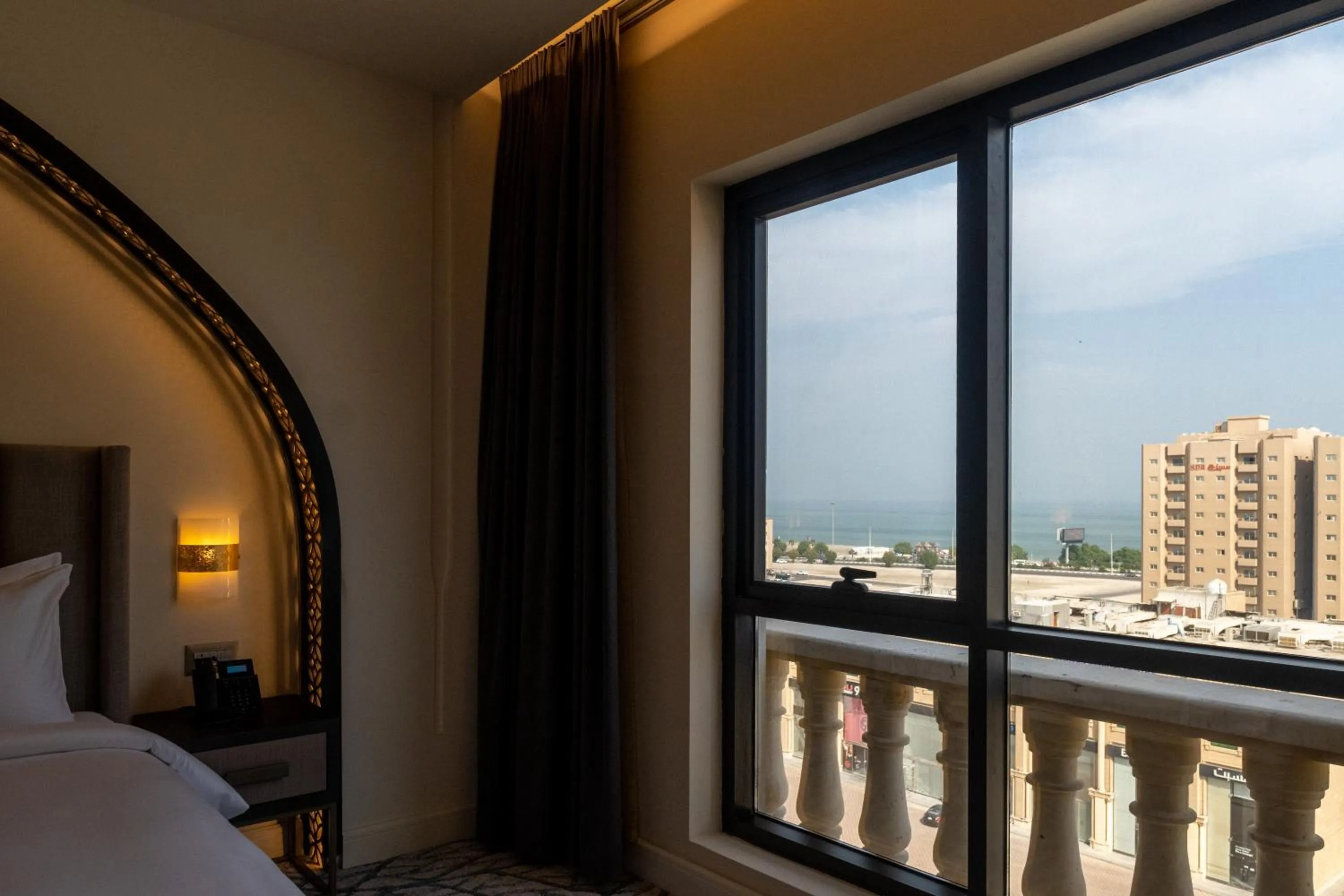 View (from property/room), Bed in The Address Residence