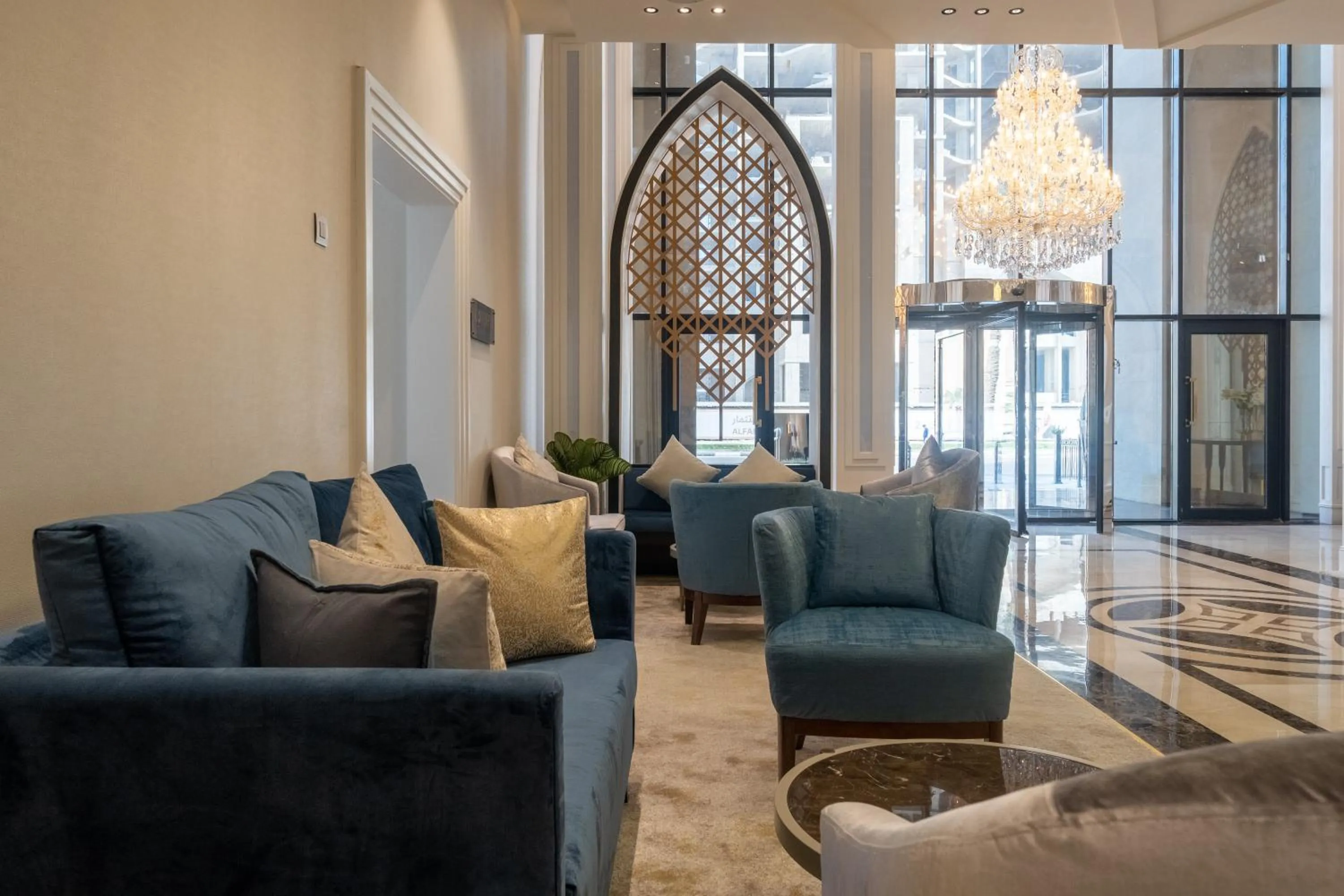 Seating area in The Address Residence