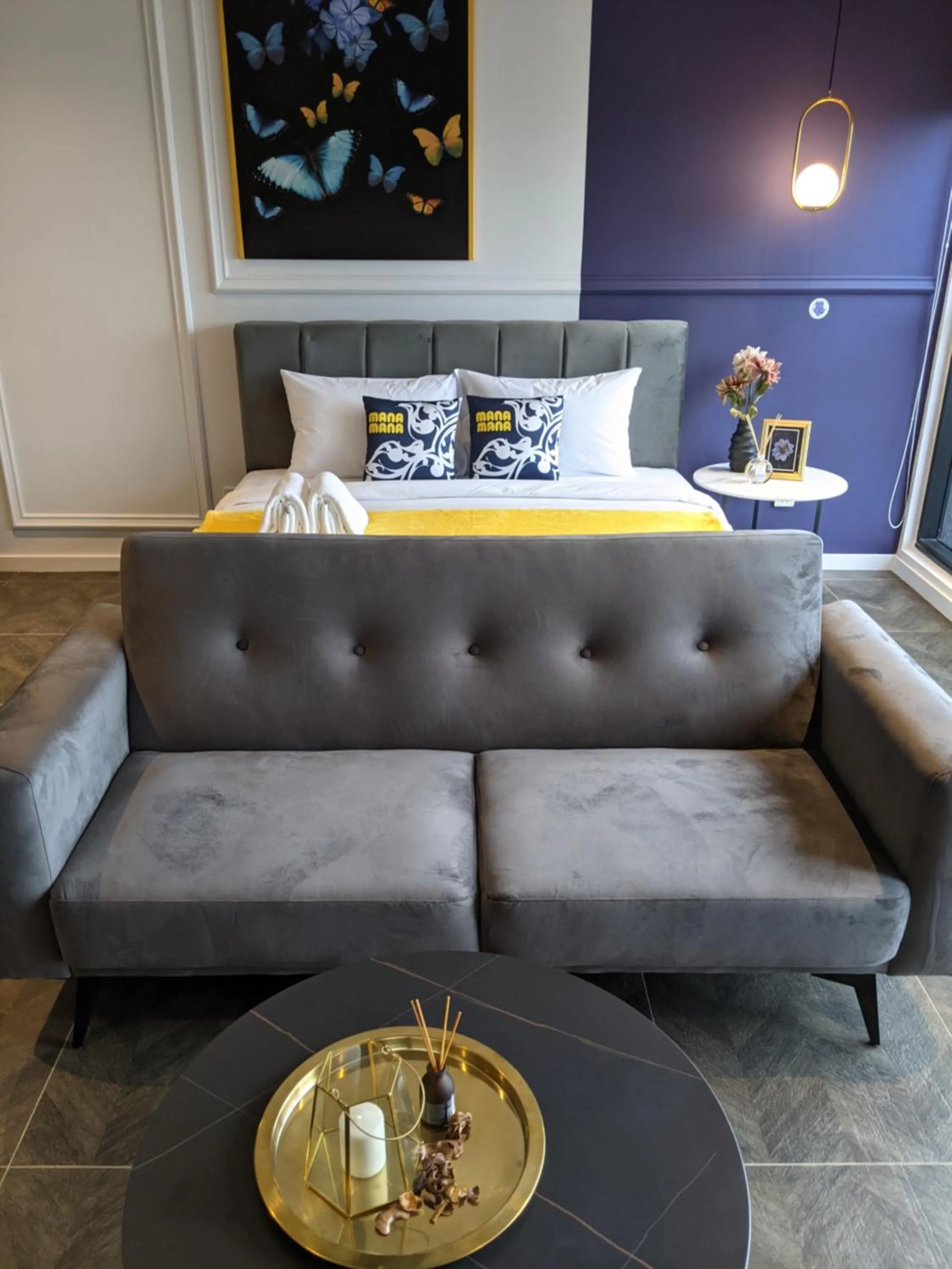 Bed in Scarletz Mana-Mana Suites KLCC