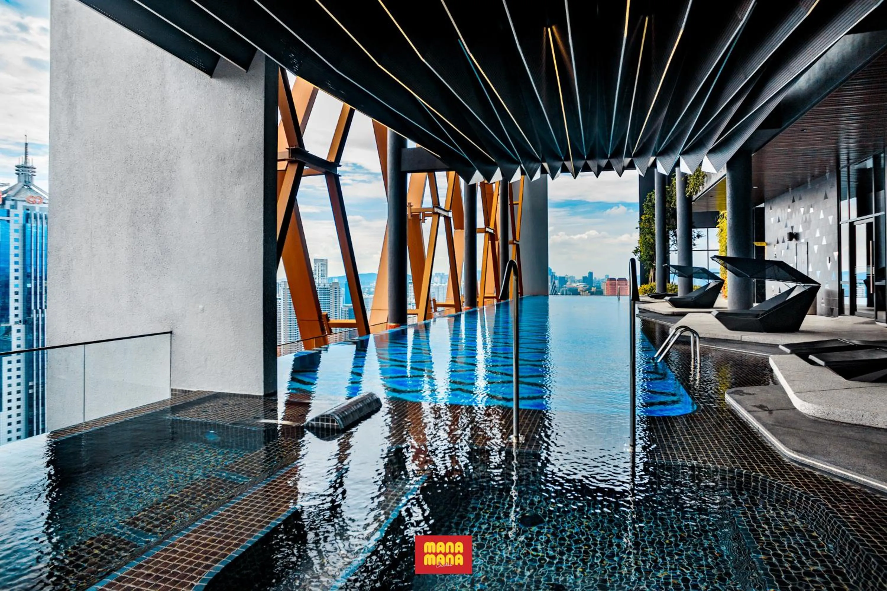 Pool view in Scarletz Mana-Mana Suites KLCC