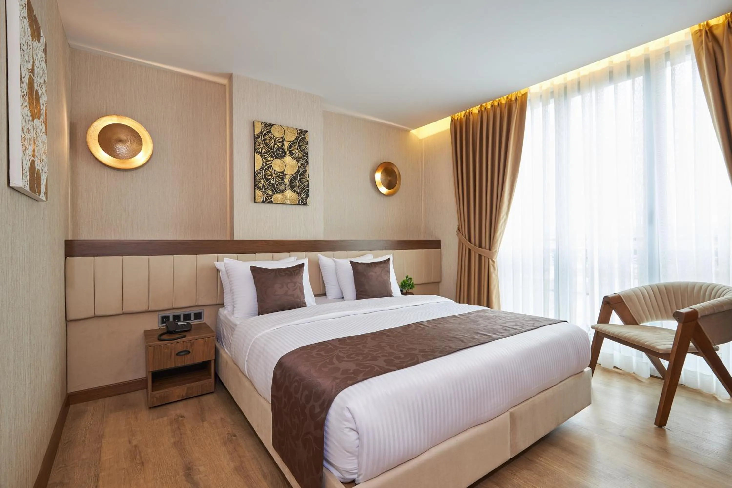 Bed in Trademark Collection by Wyndham Operla Istanbul Airport Hotels