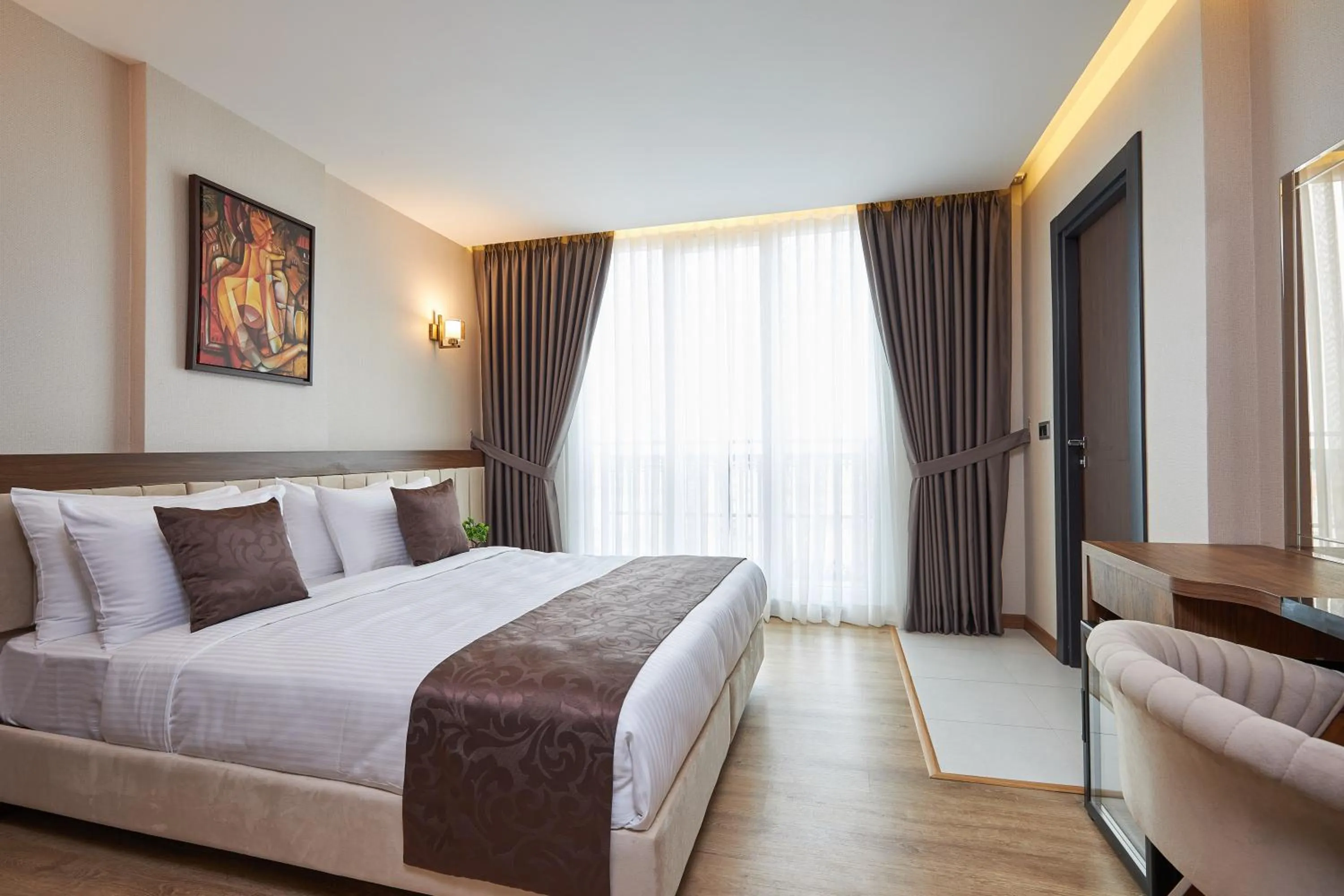 Bed in Trademark Collection by Wyndham Operla Istanbul Airport Hotels