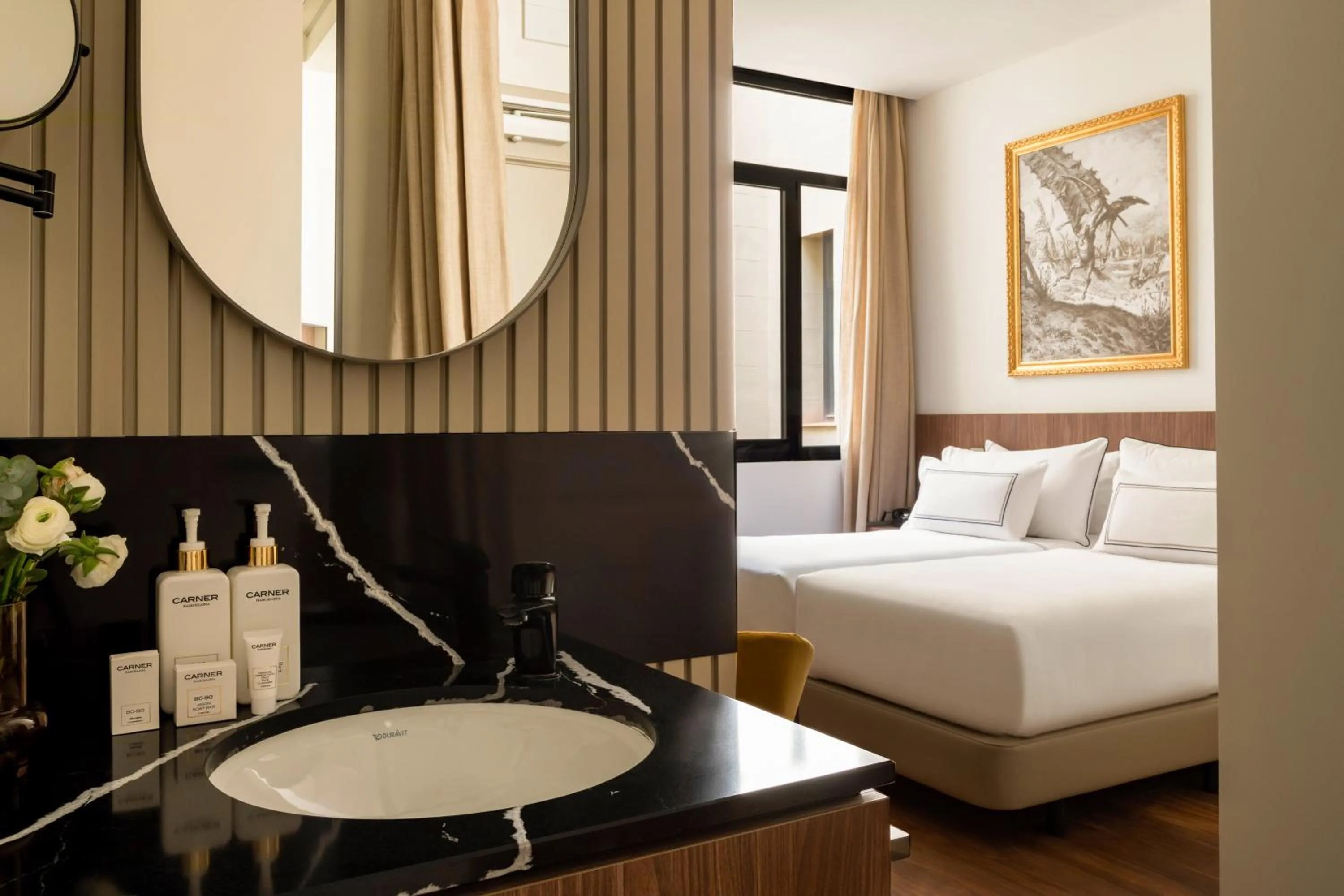 Bedroom, Bed in Hotel Madrid Atocha, Affiliated by Meli