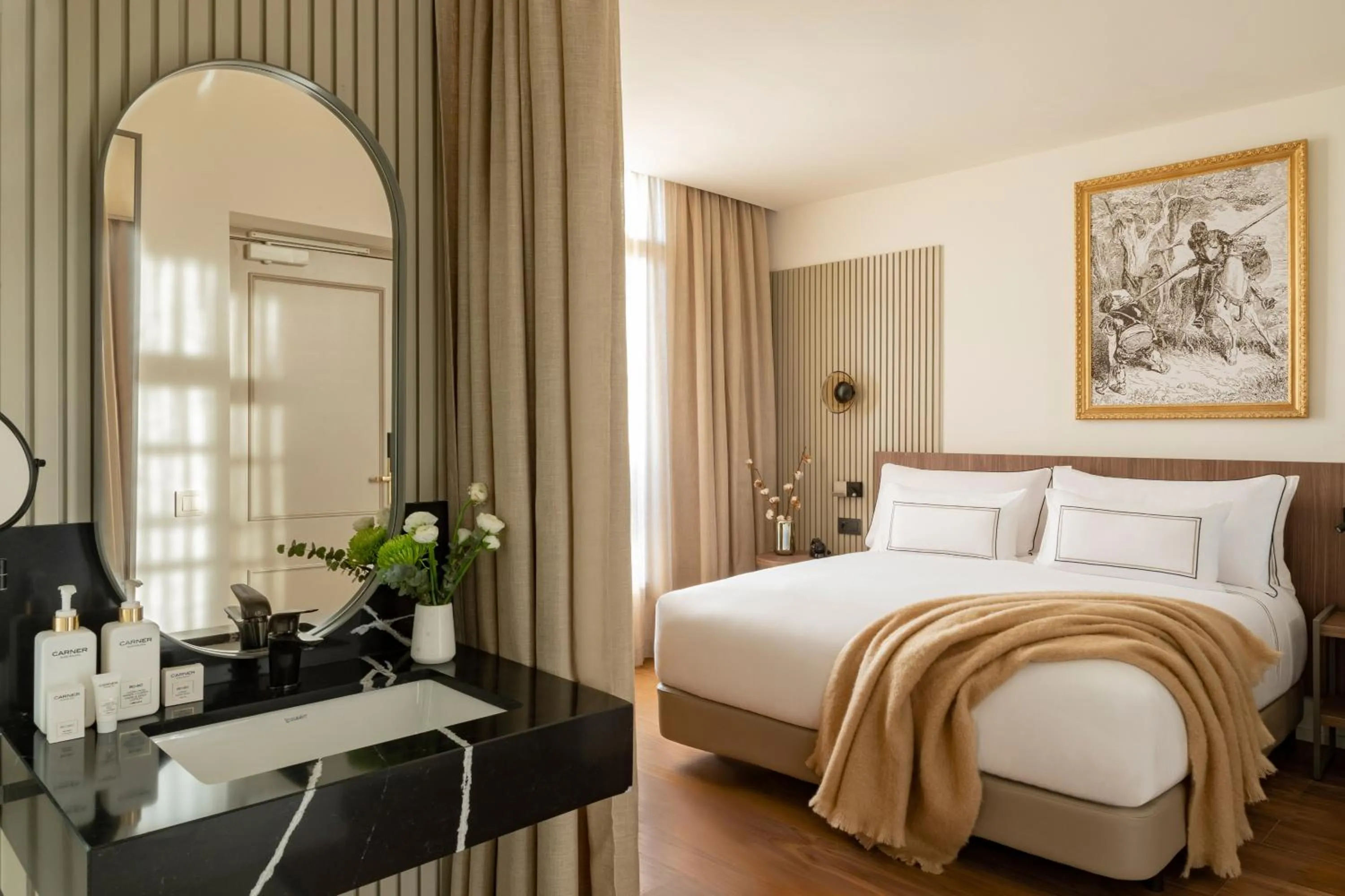 Bed in Hotel Madrid Atocha, Affiliated by Meli