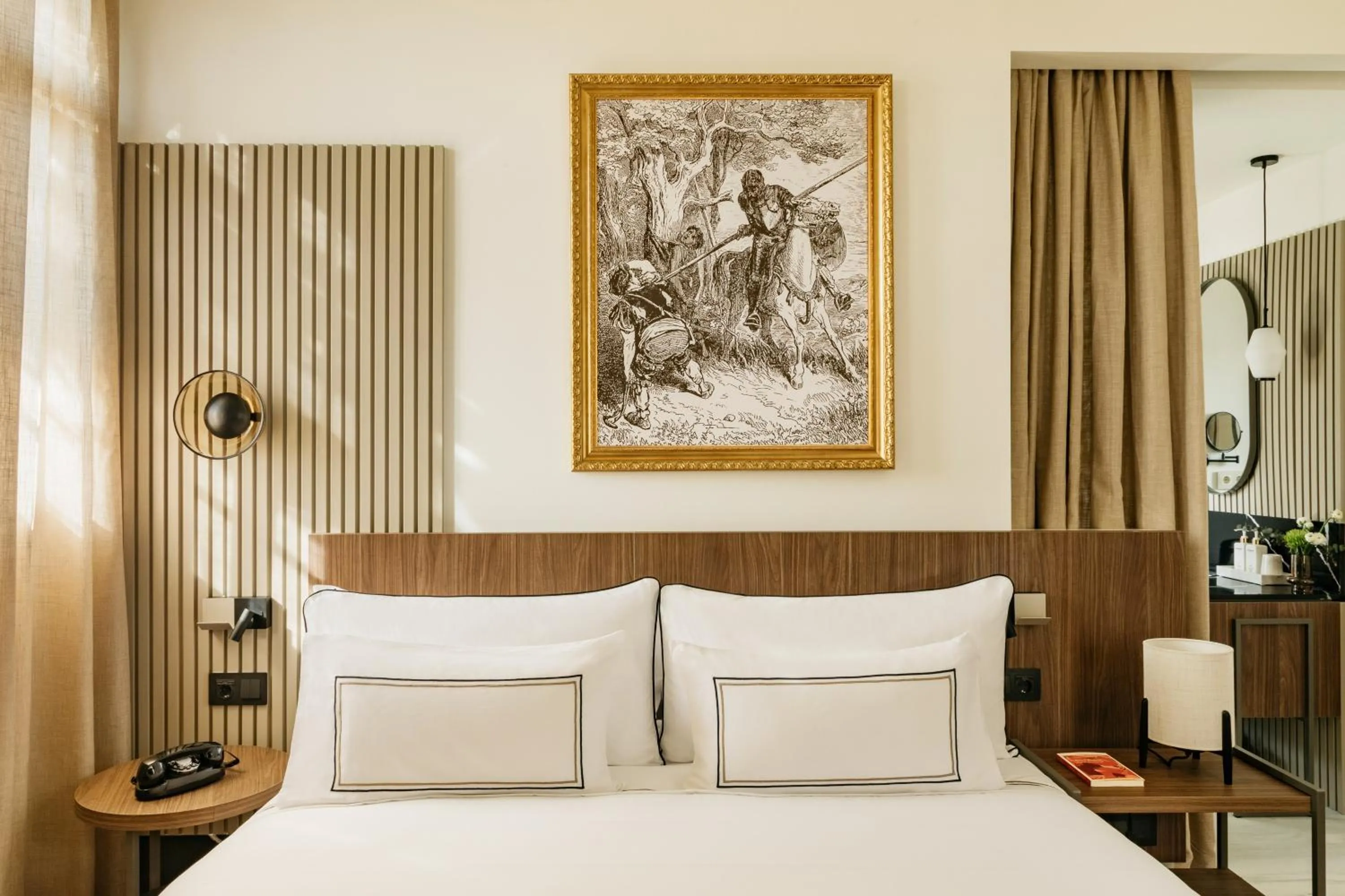 Bed in Hotel Madrid Atocha, Affiliated by Meli