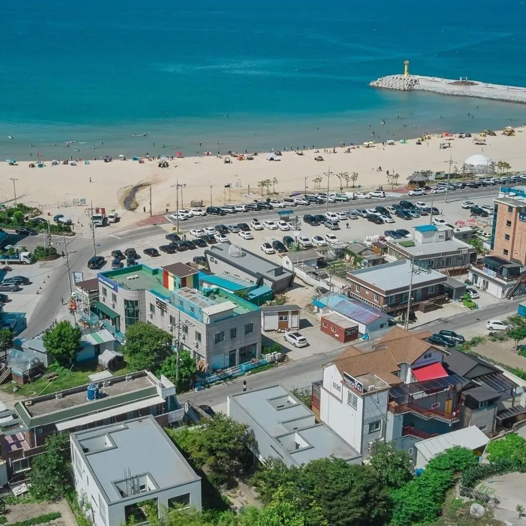 Beach in Scenery after Rain