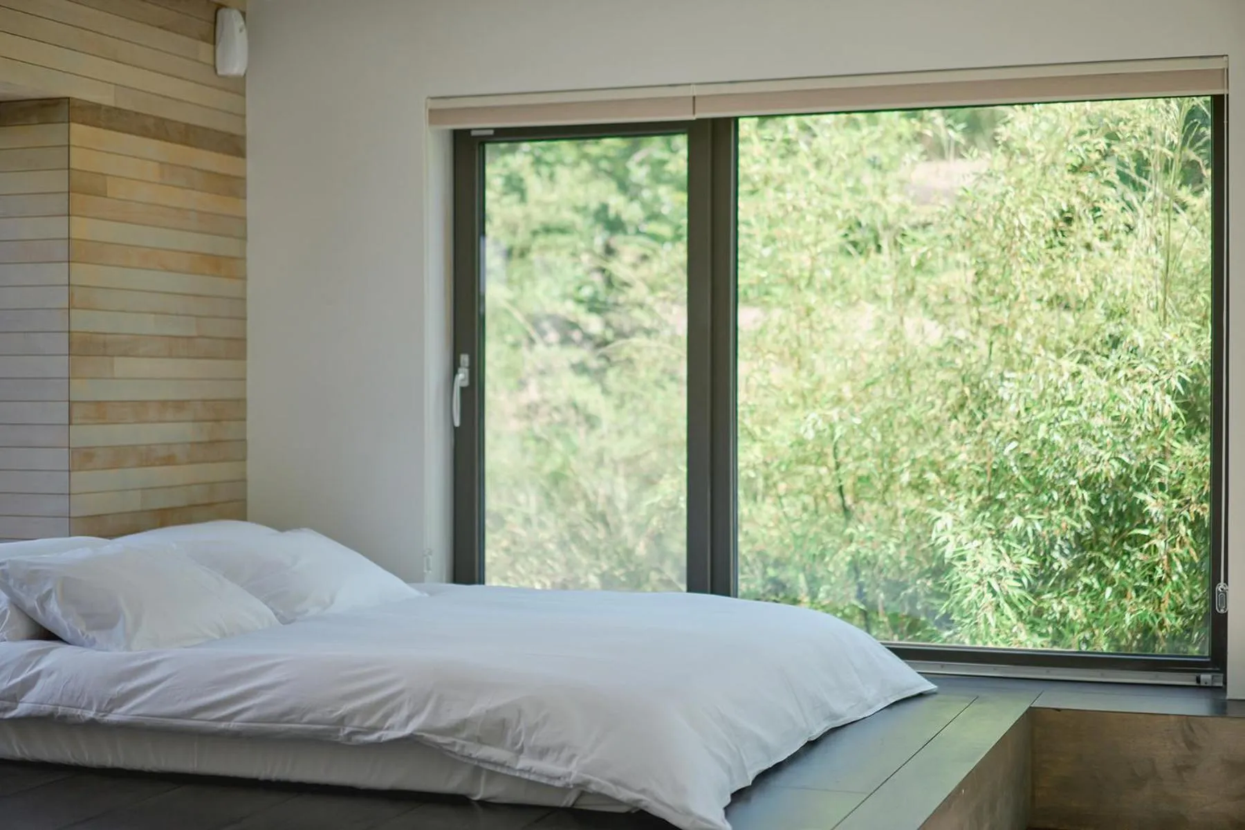 Bed in Scenery after Rain