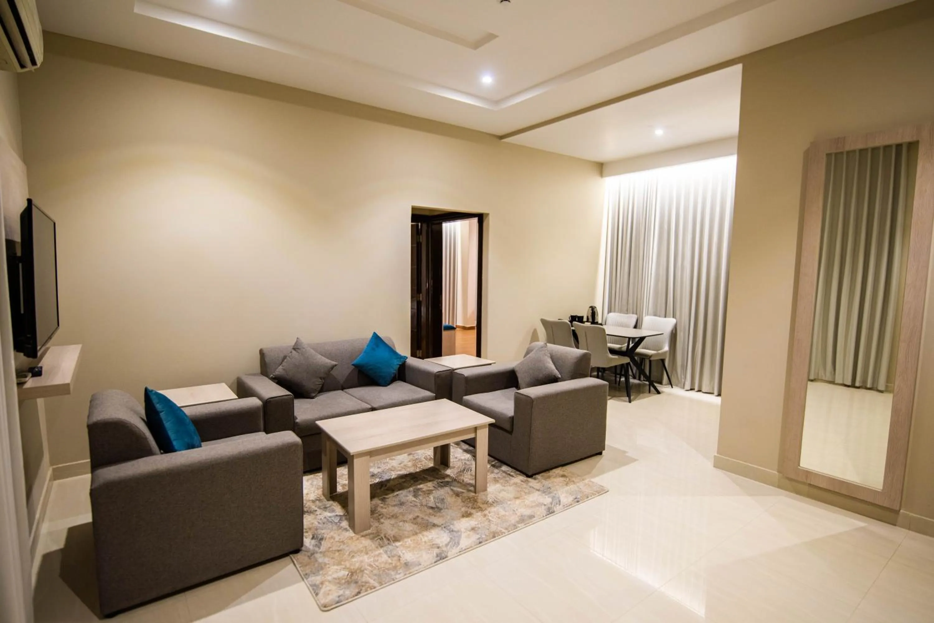 Living room in غرناطة بالاس ان للشقق المخدومة
