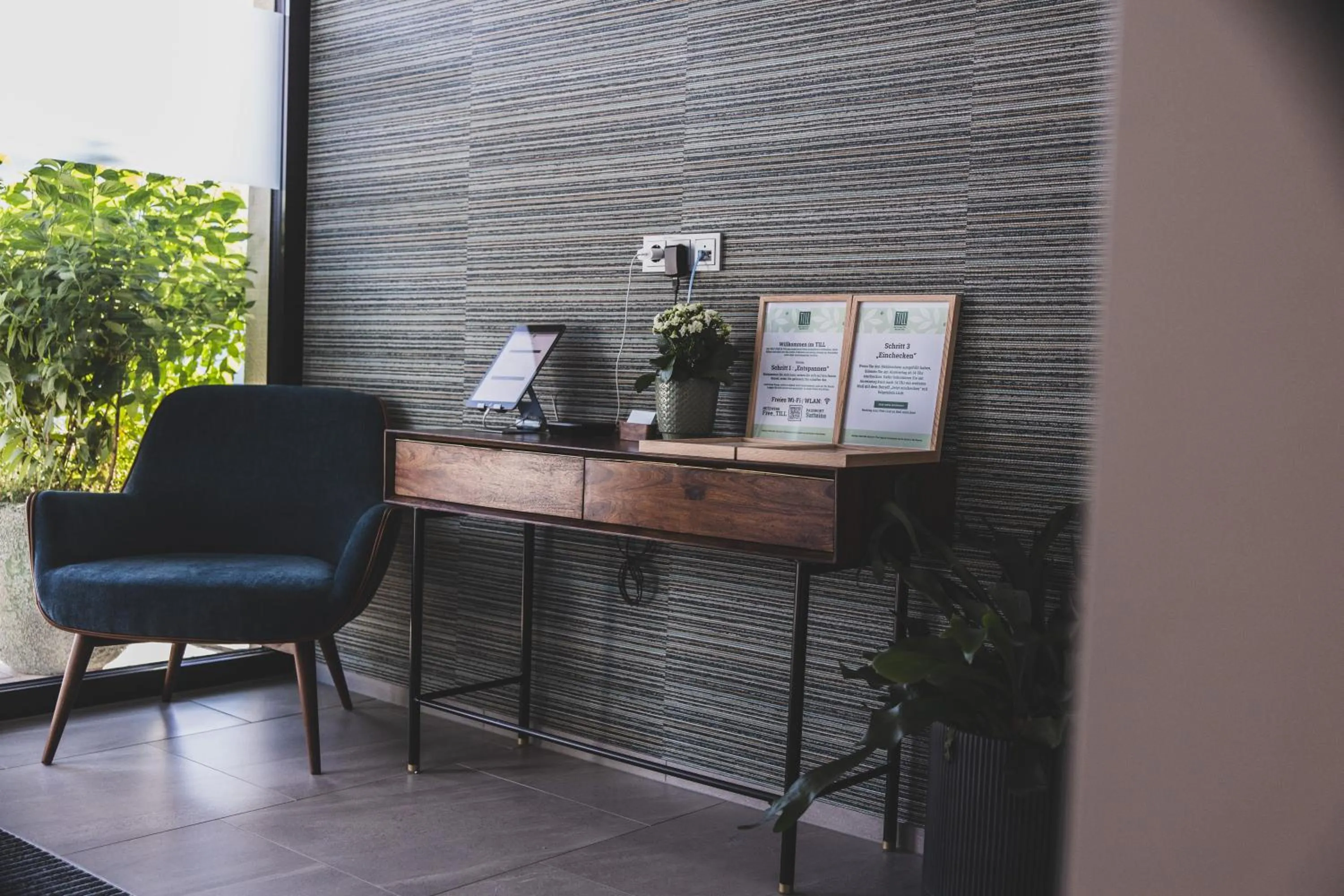 Lobby or reception in TILL Naturhotel - Self-Check-In