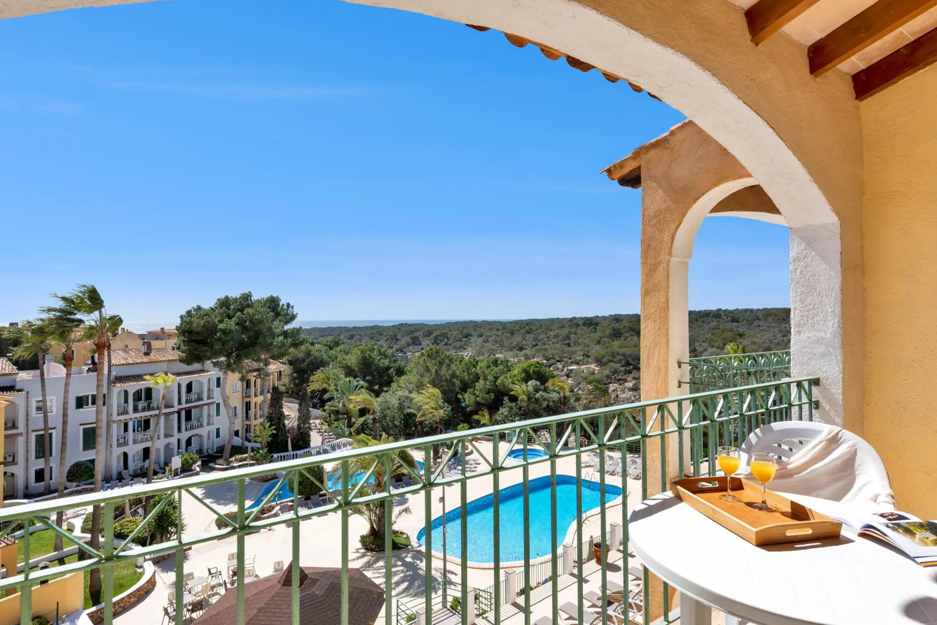 Pool view in Aparthotel Ona Cala Pi Club