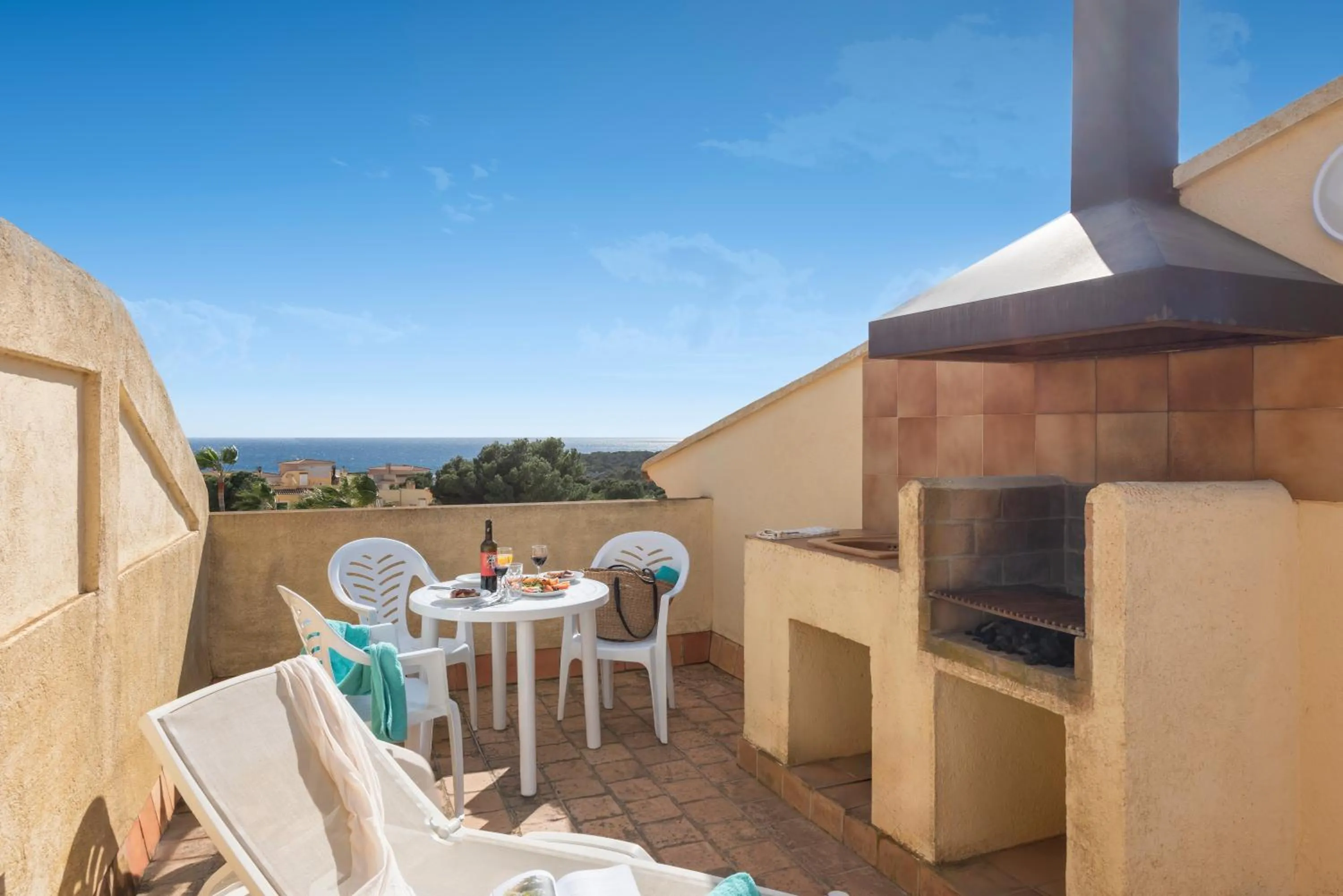 Balcony/Terrace in Aparthotel Ona Cala Pi Club