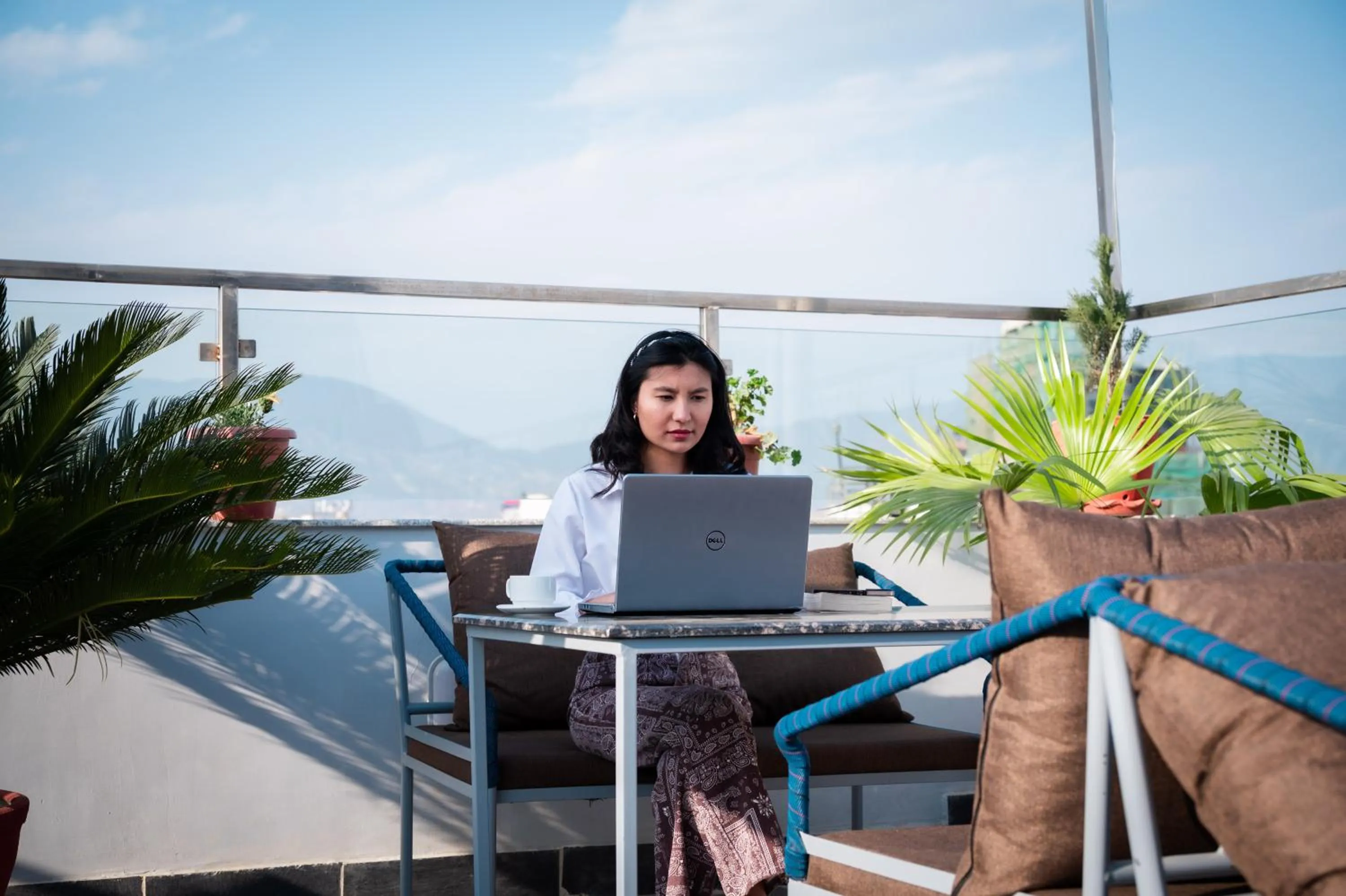 Balcony/Terrace in Hotel Ama-La, Thamel, Kathmandu