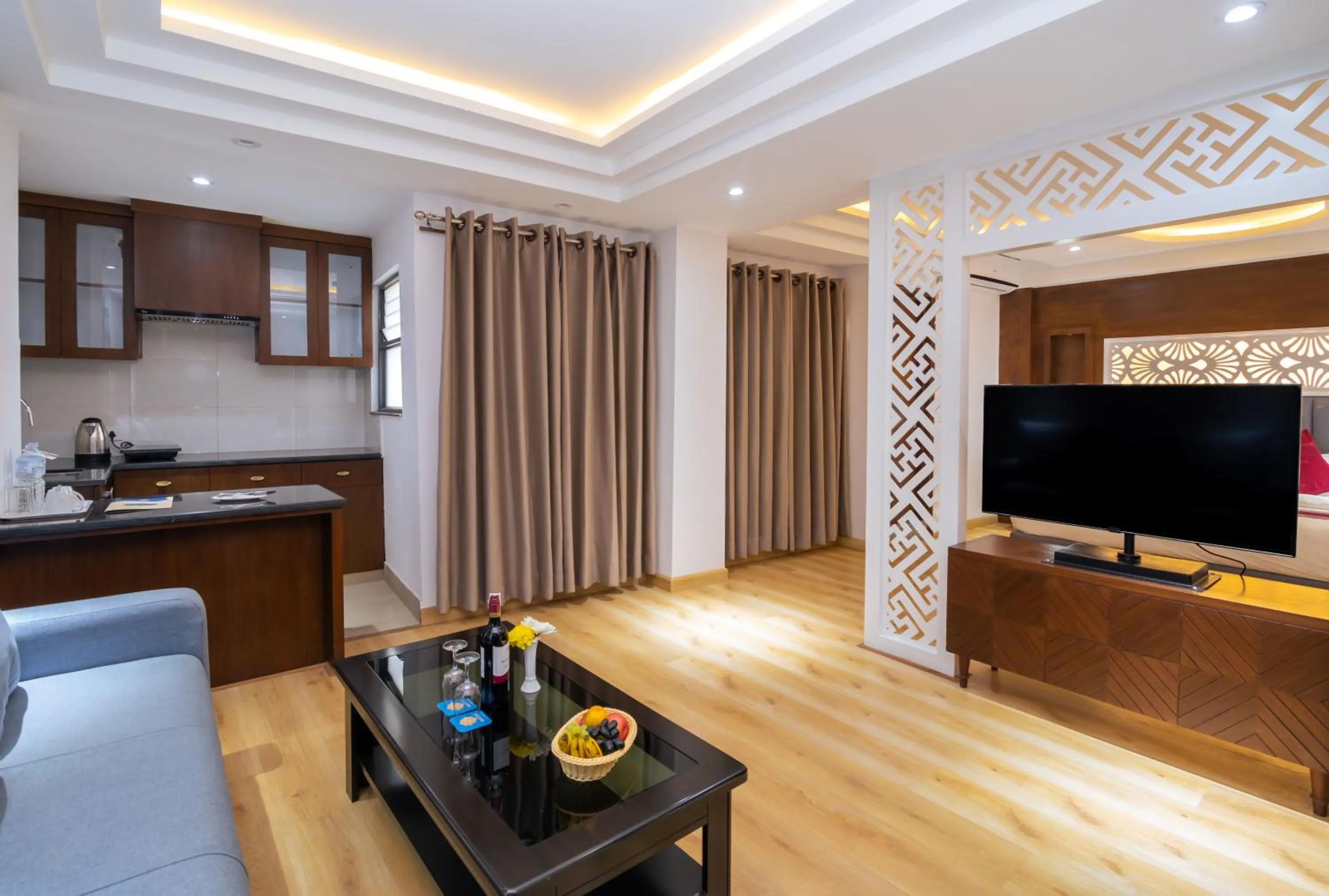 TV and multimedia in Hotel Ama-La, Thamel, Kathmandu