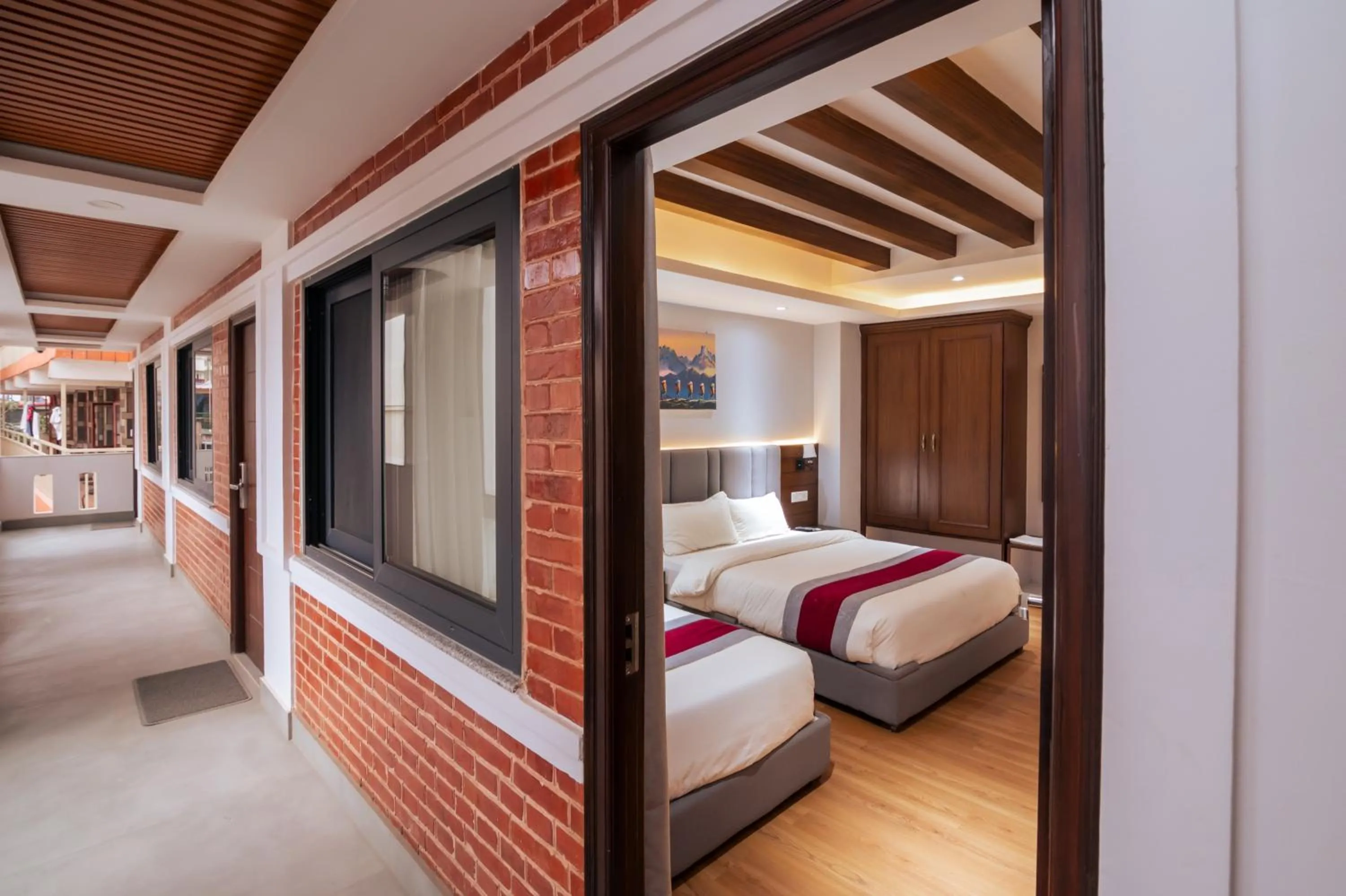 Bedroom, Bed in Hotel Ama-La, Thamel, Kathmandu